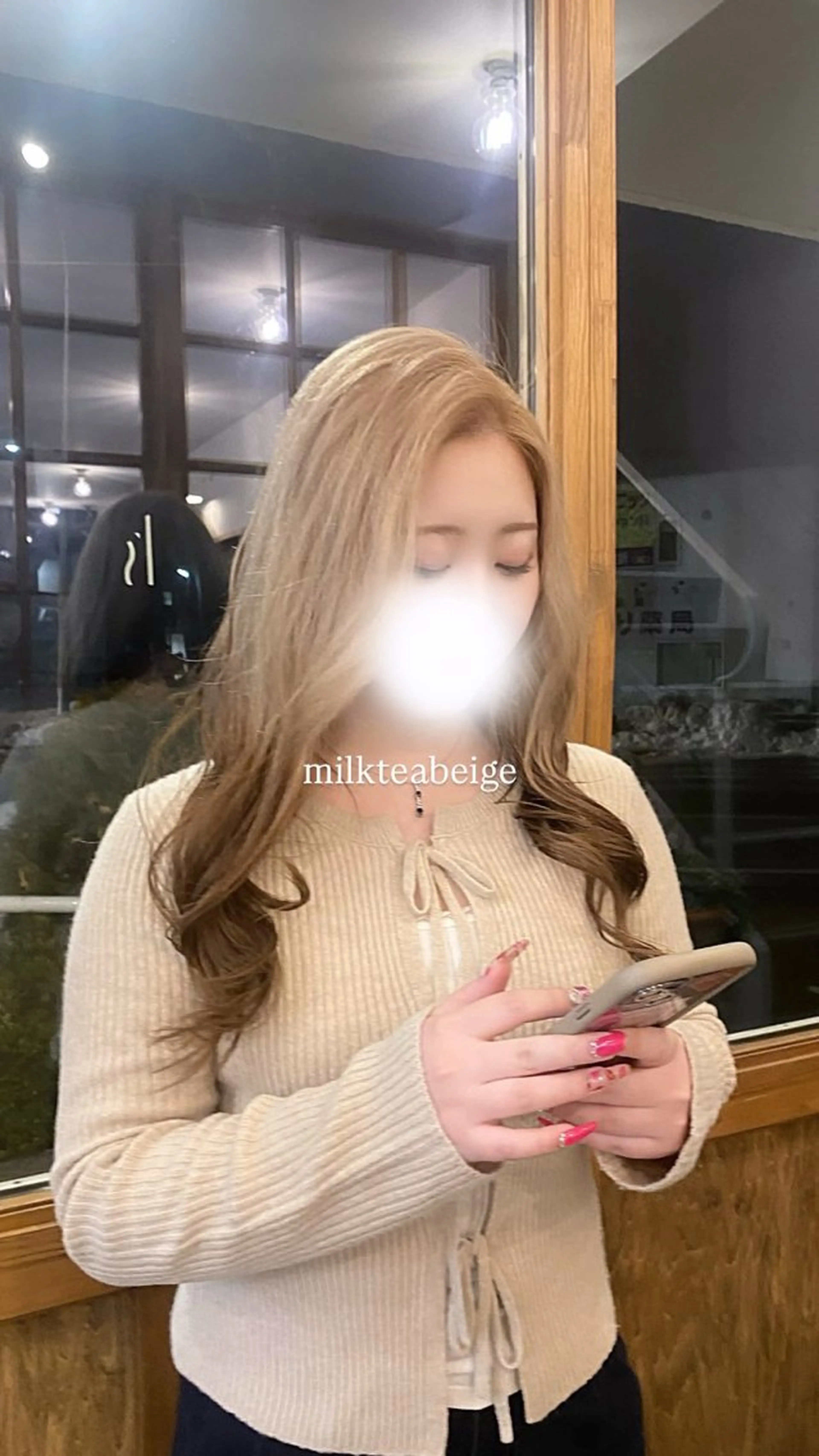 カラー 西村 ののかのヘアスタイル