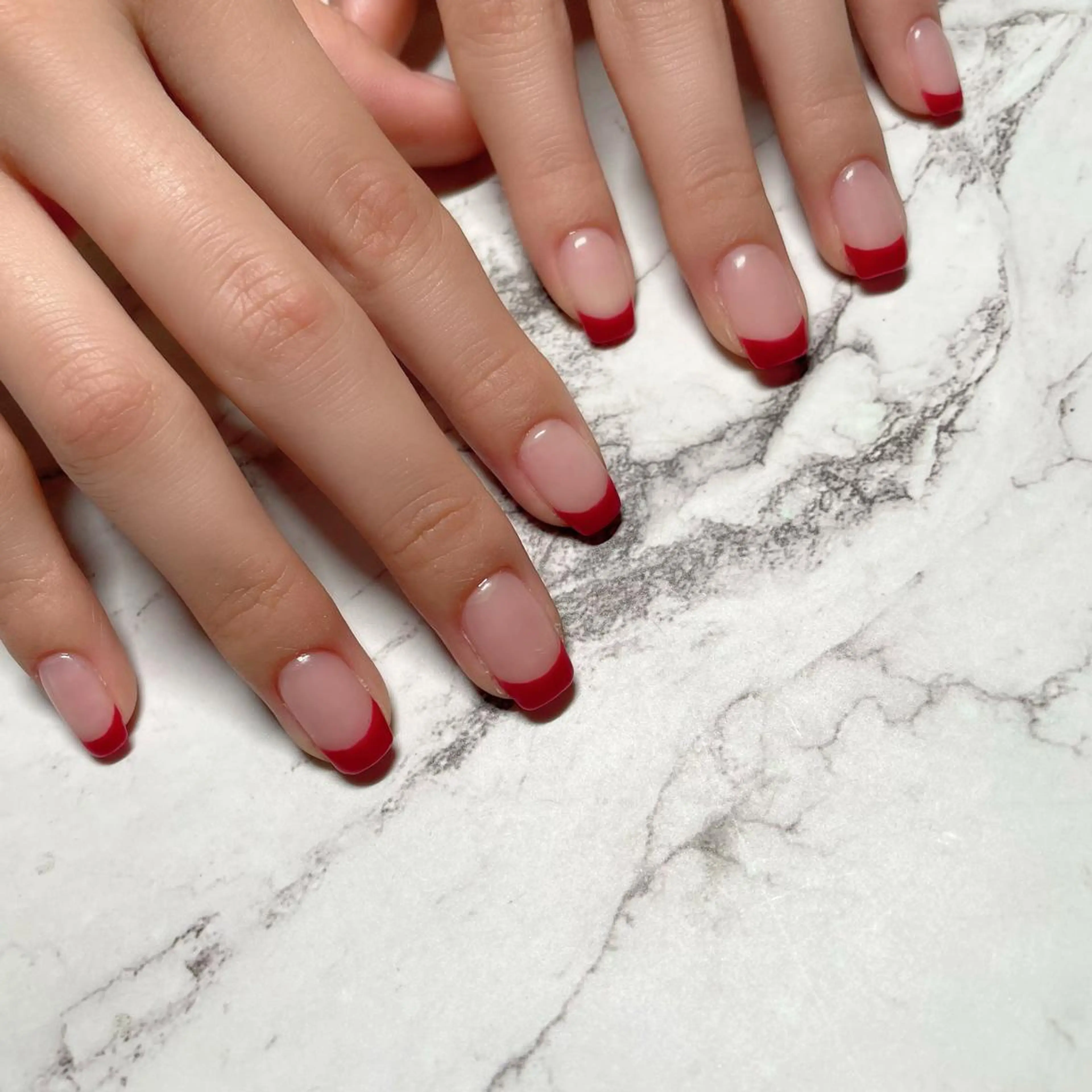 オフあり シンプルネイル(ワンカラー)フレンチ･グラデーション＋¥500の写真