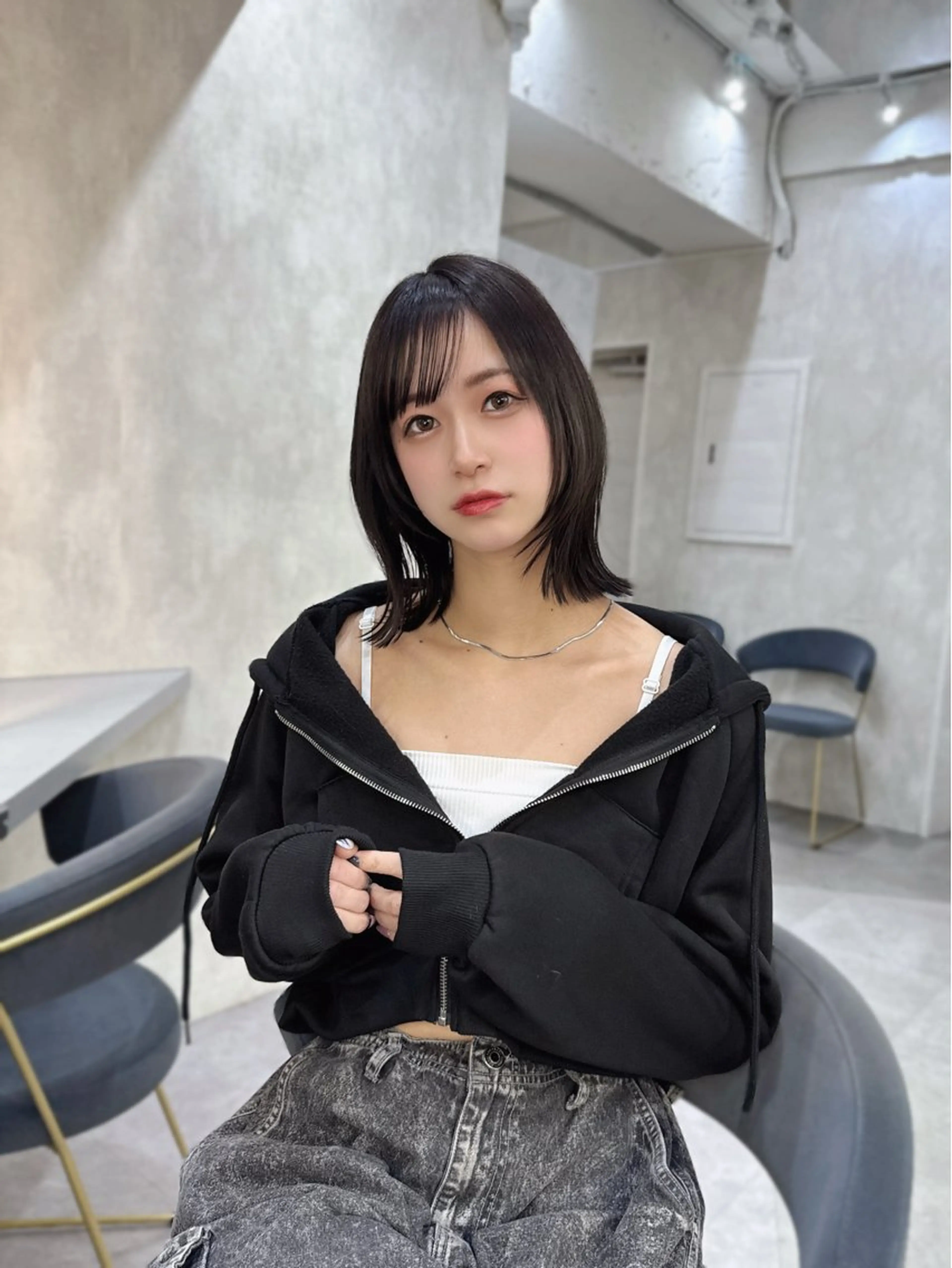 セミロング ウルフ/レイヤー/ ボブ/大石晴也🦋のヘアスタイル