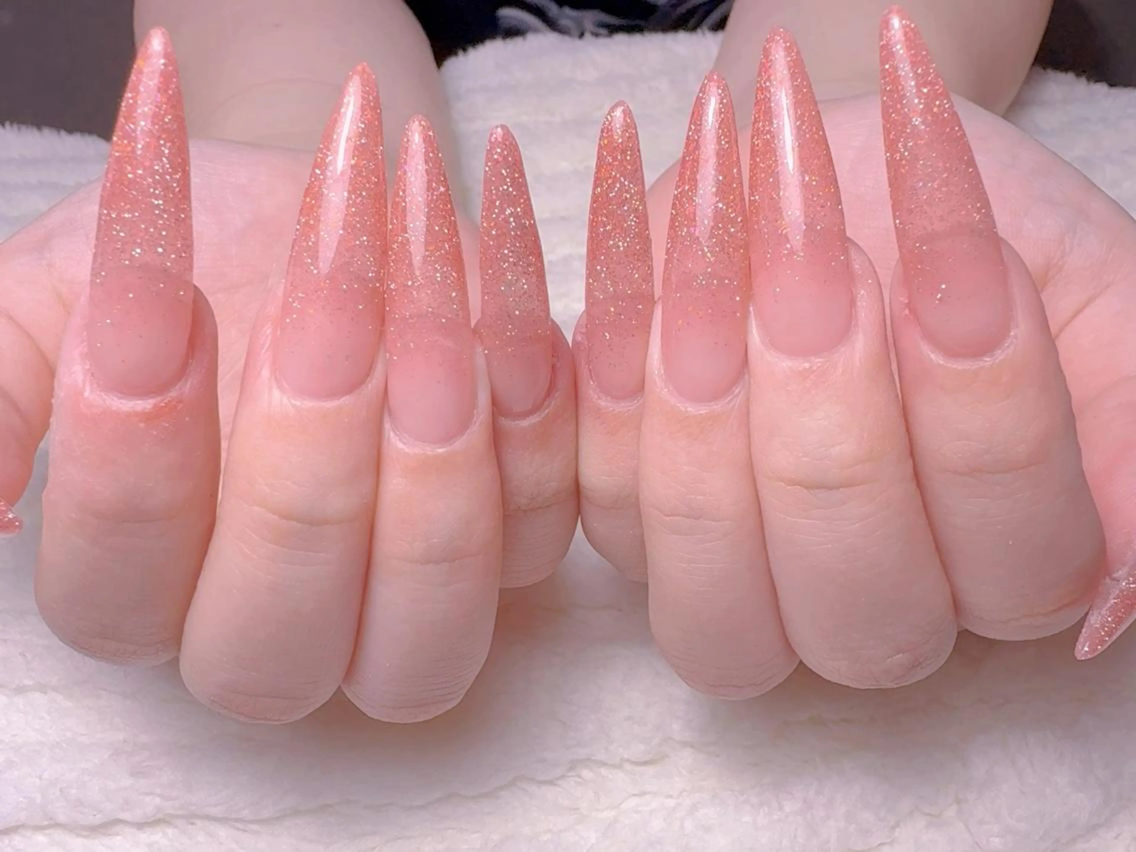 ネイル キラキラネイル 韓国ネイル オフィスネイル For U nail スカルプ専門店のネイルデザイン