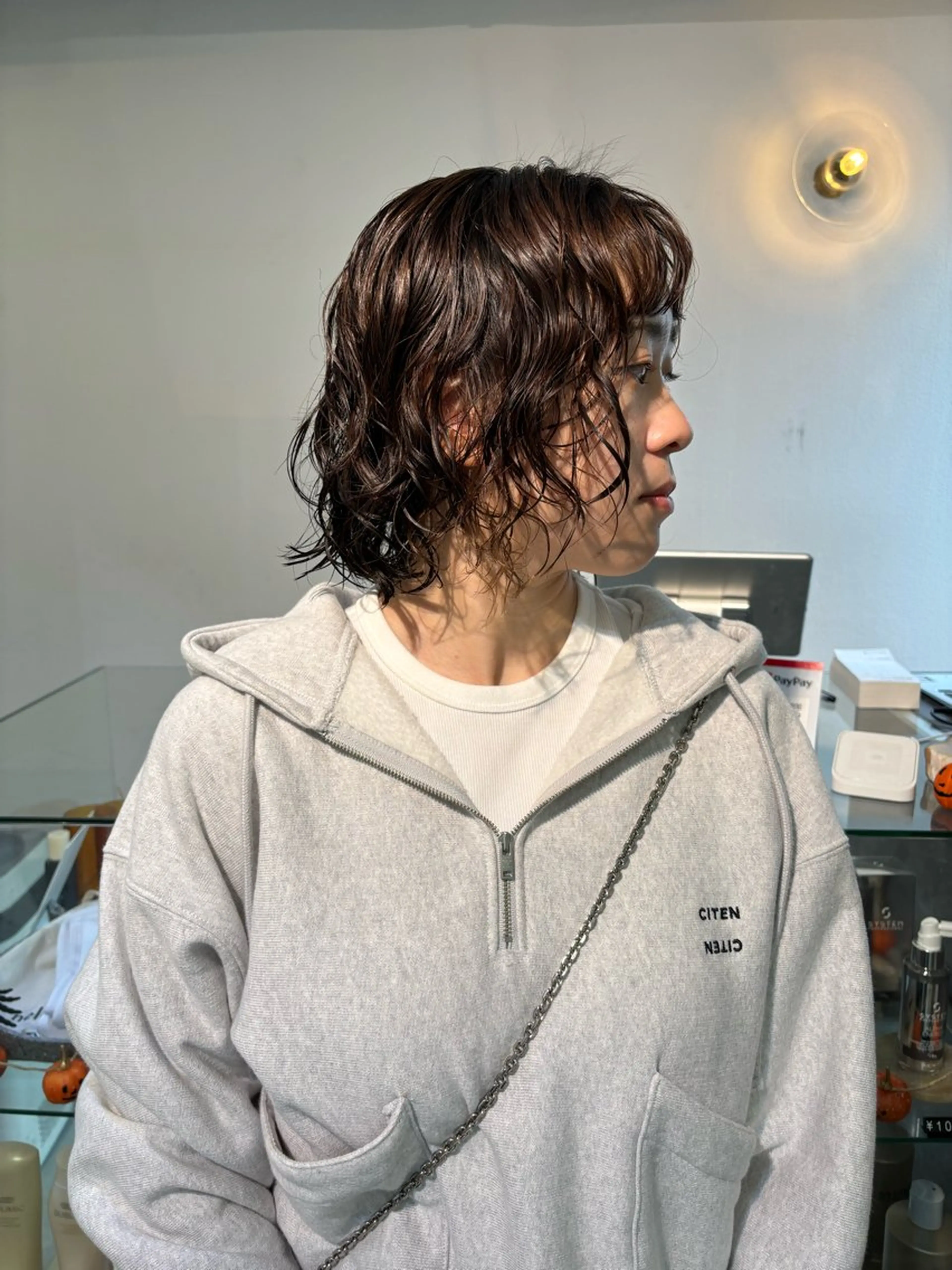 ショート パーマ カット パーマ sakura🌸 レイヤー/韓国ヘアのヘアスタイル
