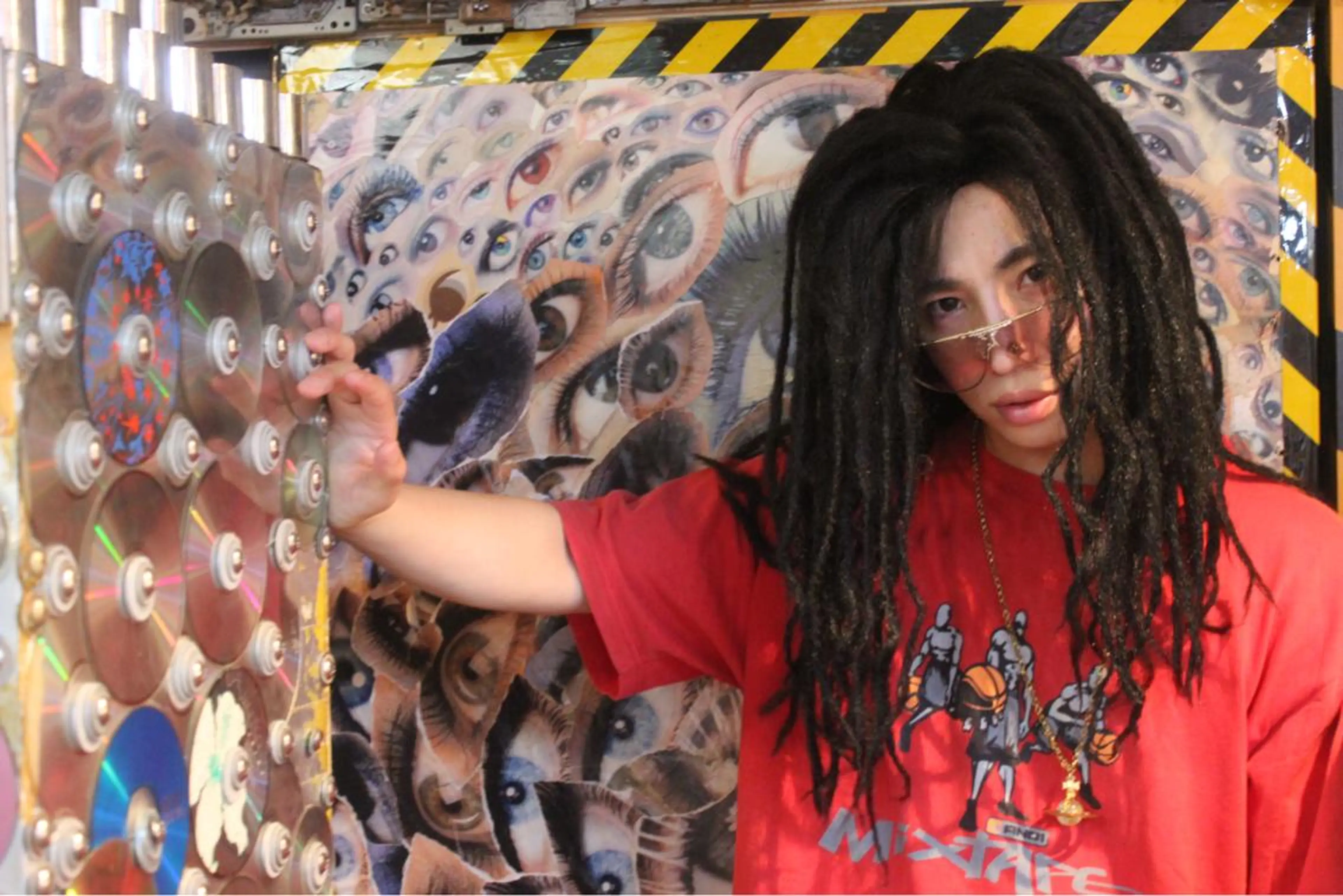 ロング ヘアアレンジ 🌈派手髪エクステ ブレイズ🌈ひろとのヘアスタイル