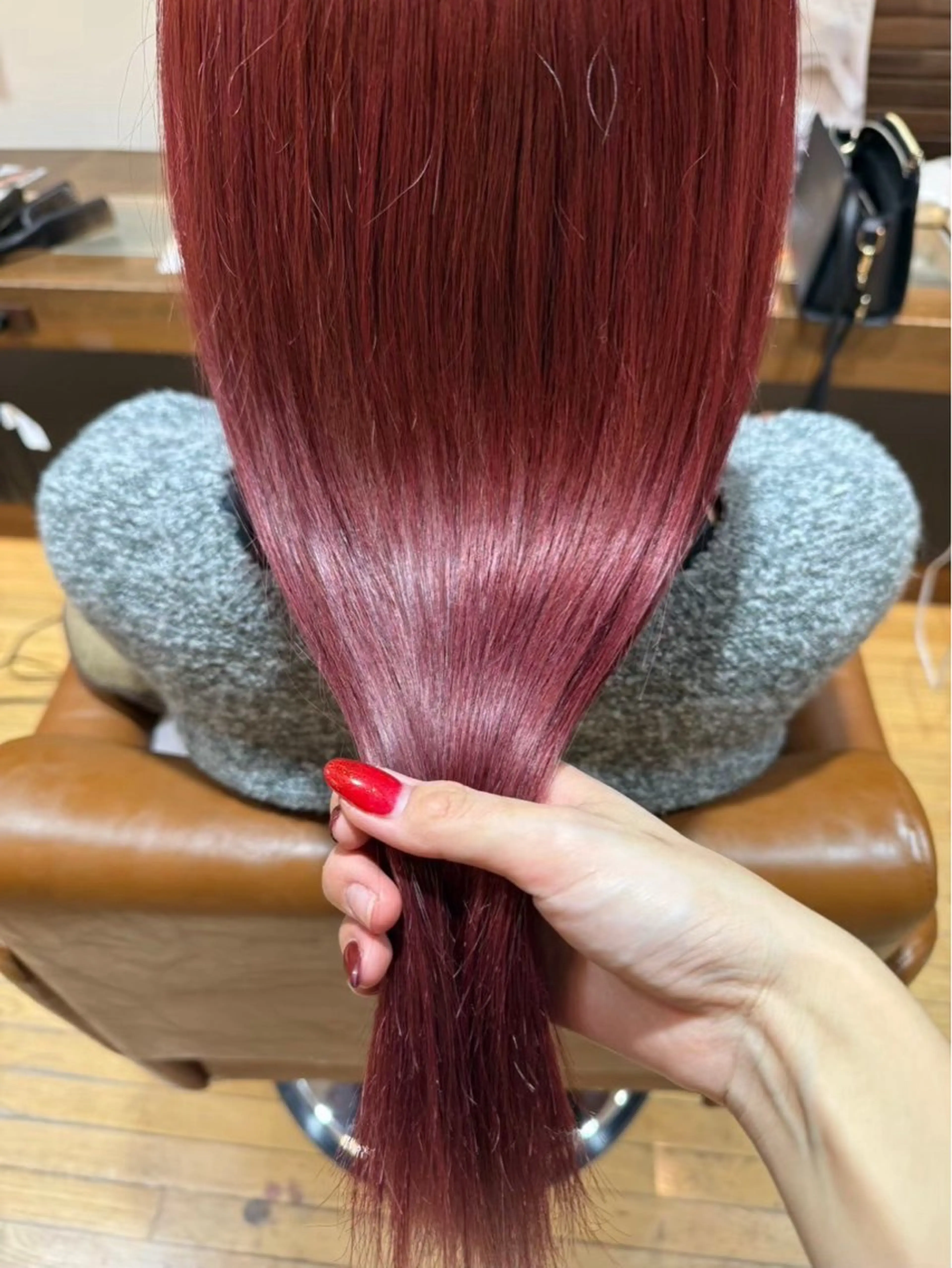 ロング カラー カット ヘアカラー トリートメント 艶カラー/メンズ パーマ/いくののヘアスタイル