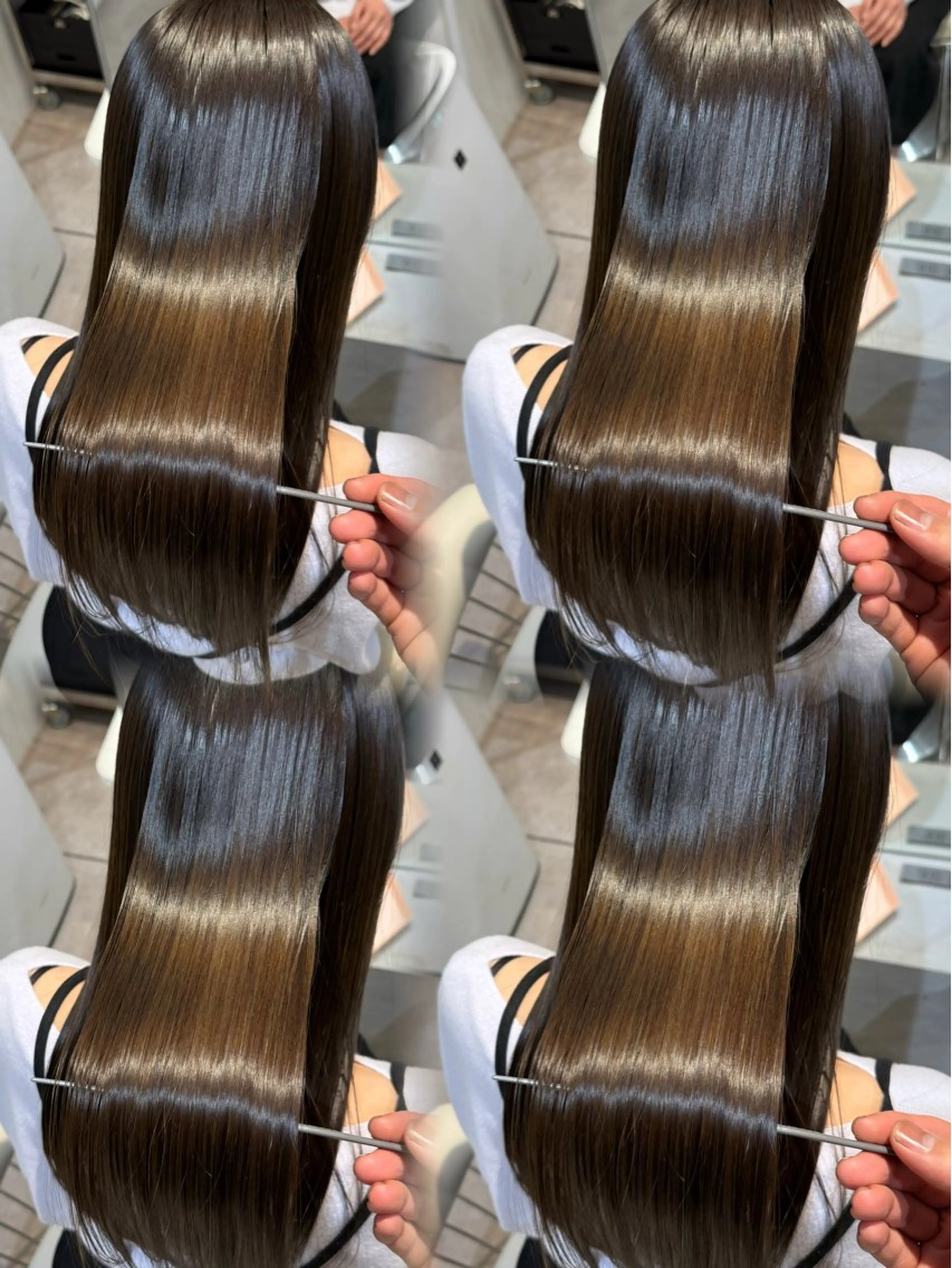 ロング カラー 透明感カラー グレージュ 髪質改善 トリートメント ヘアカラー トリートメント 💎透明感カラー特化 💎TAISEIのヘアスタイル