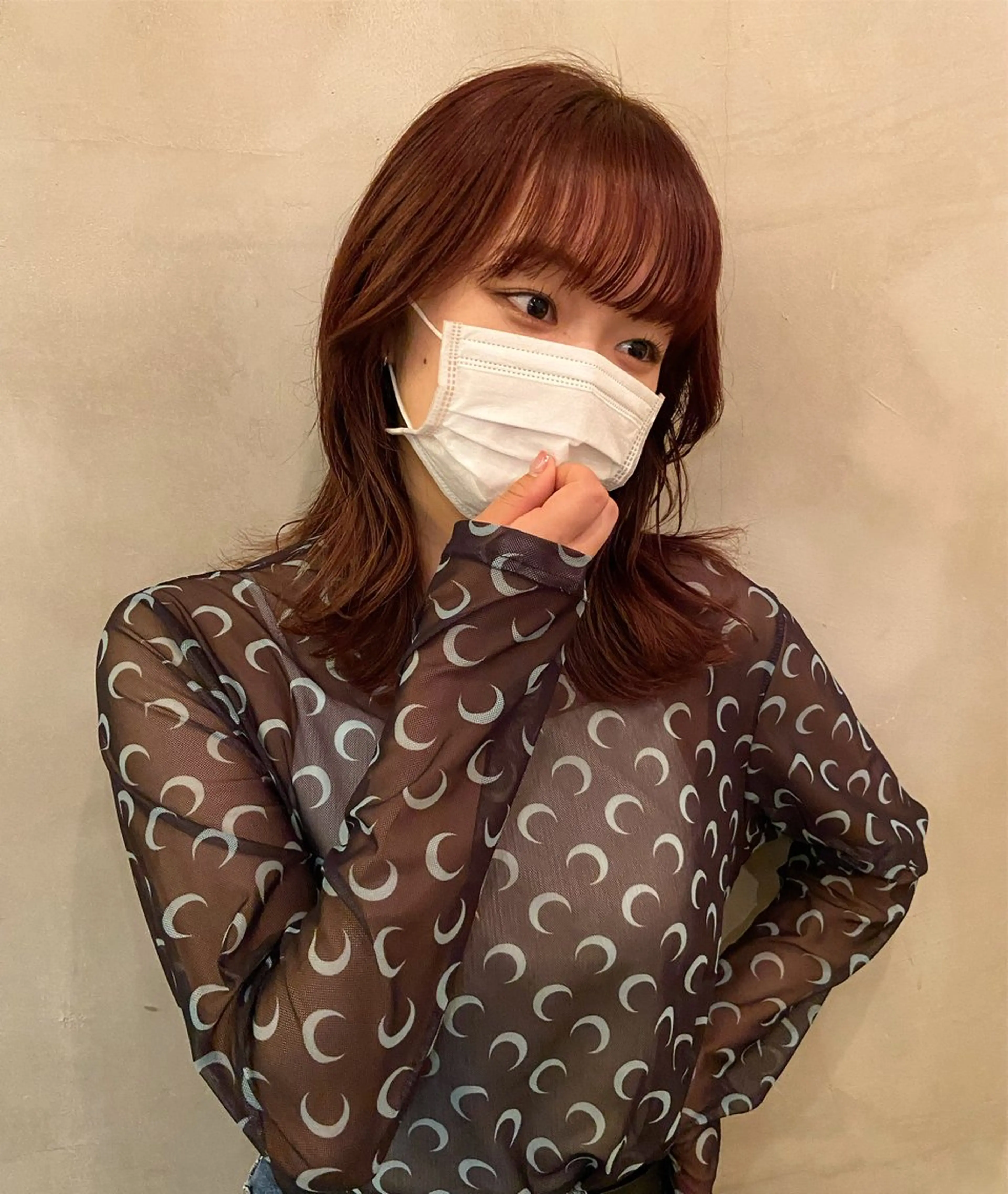 ロング カラー レッドカラー ダメージレス美容師 🌱水島侑理のヘアスタイル