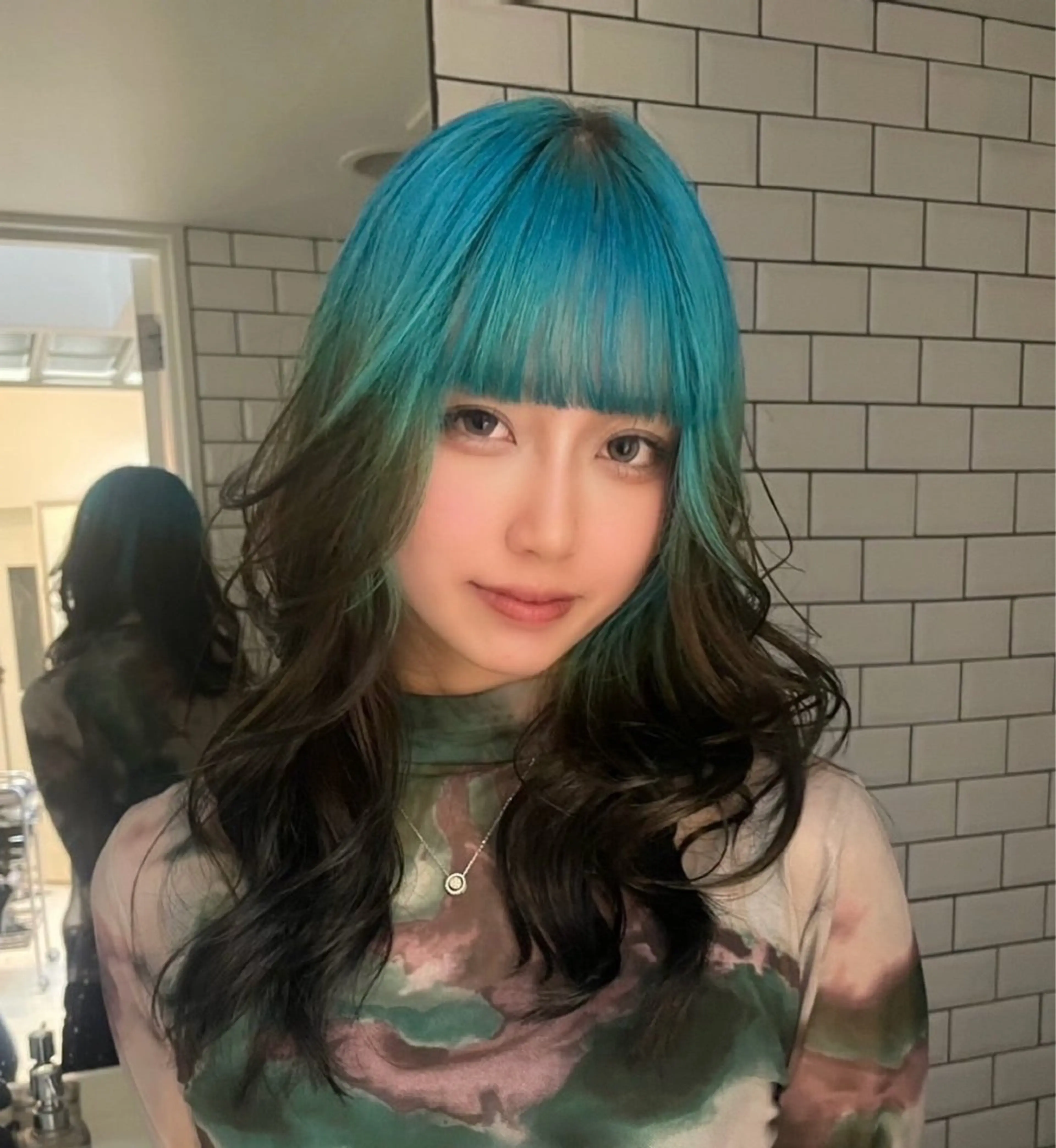 ロング カラー こだわりハイトーン/ ケアブリーチ/岸のヘアスタイル