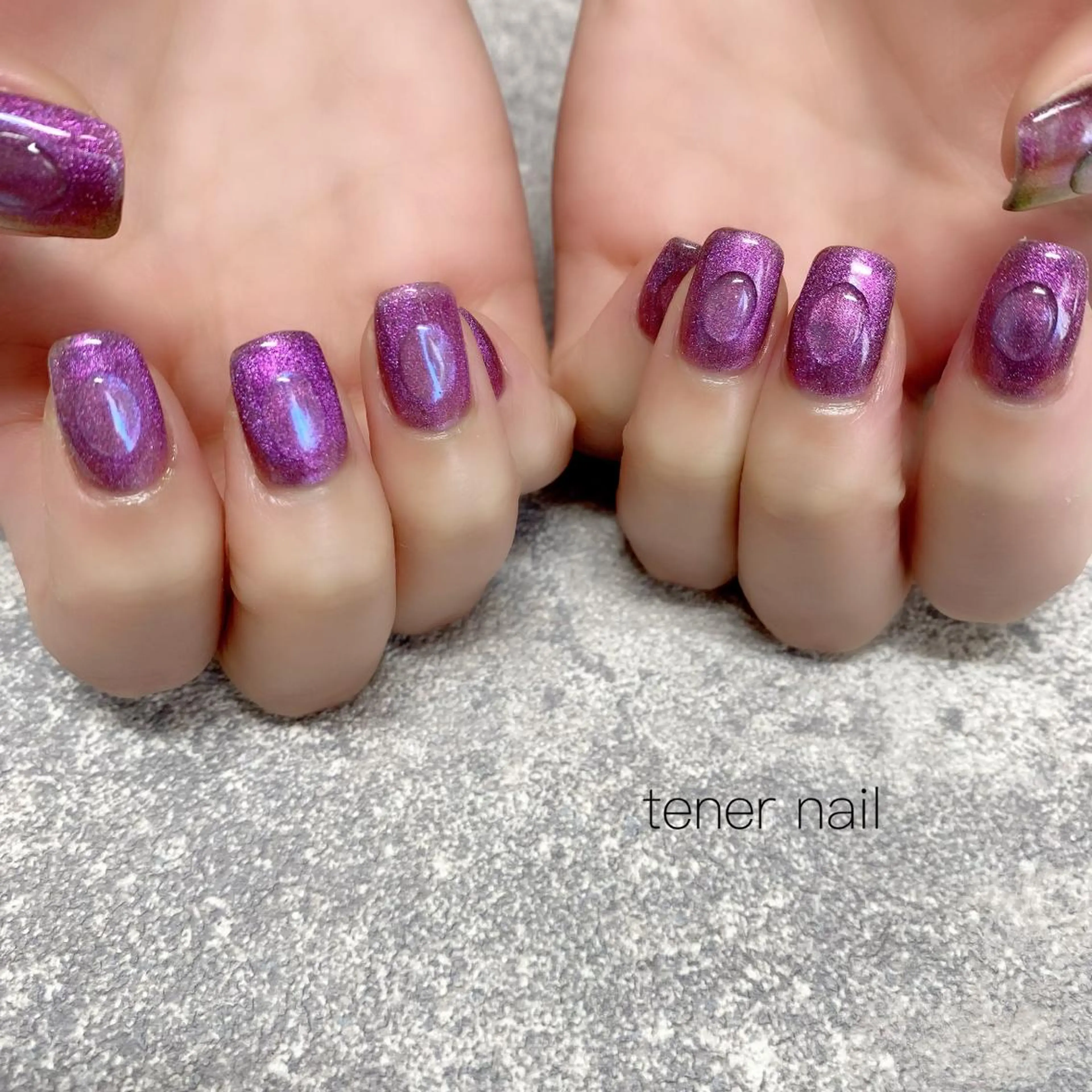 ネイル アートネイル クリアネイル マグネットネイル ぷっくりネイル テネルネイル tener nailのネイルデザイン