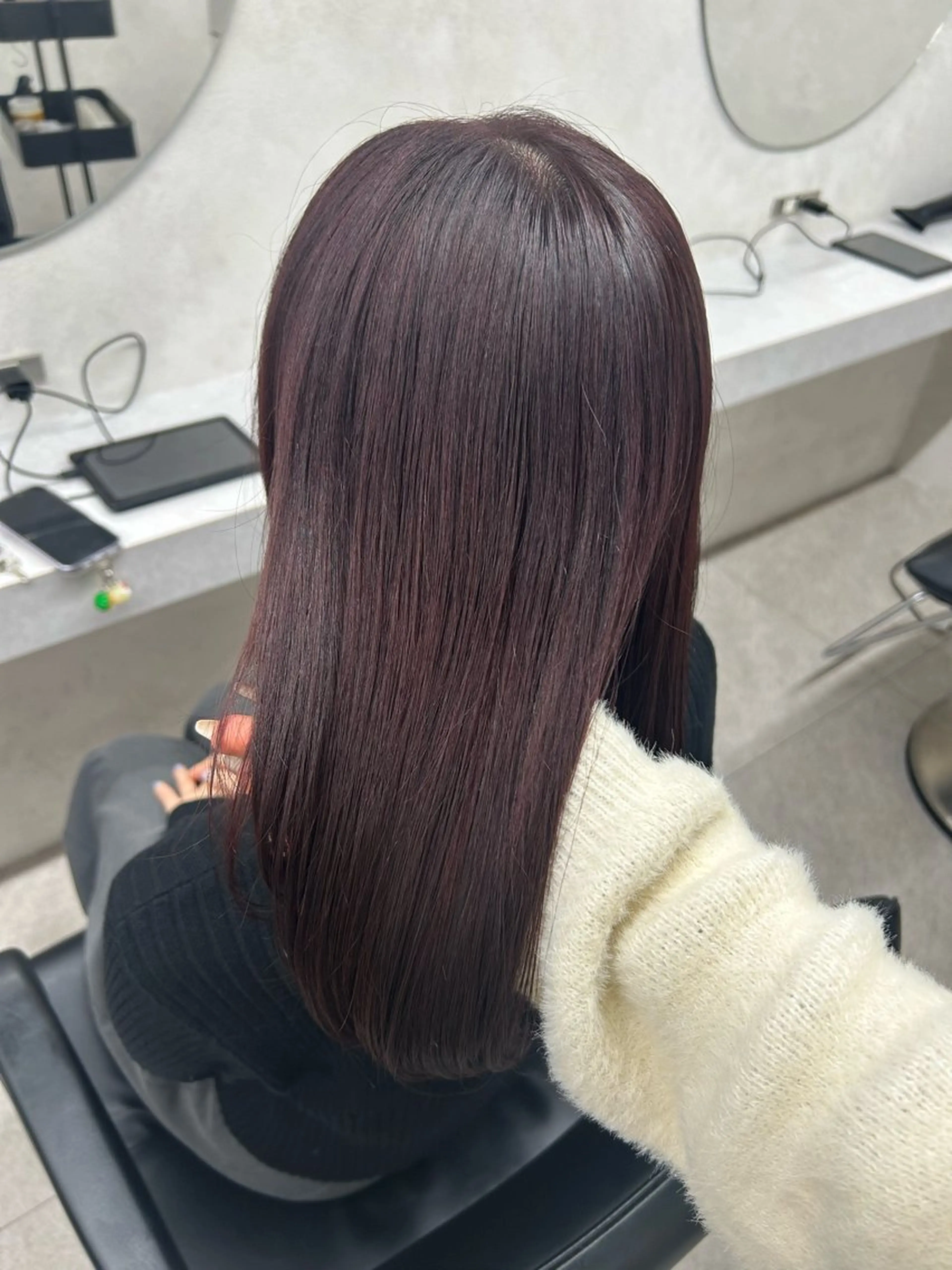 セミロング カラー ヘアカラー 🎀HARU ボブ/ヘアセット🫧のヘアスタイル