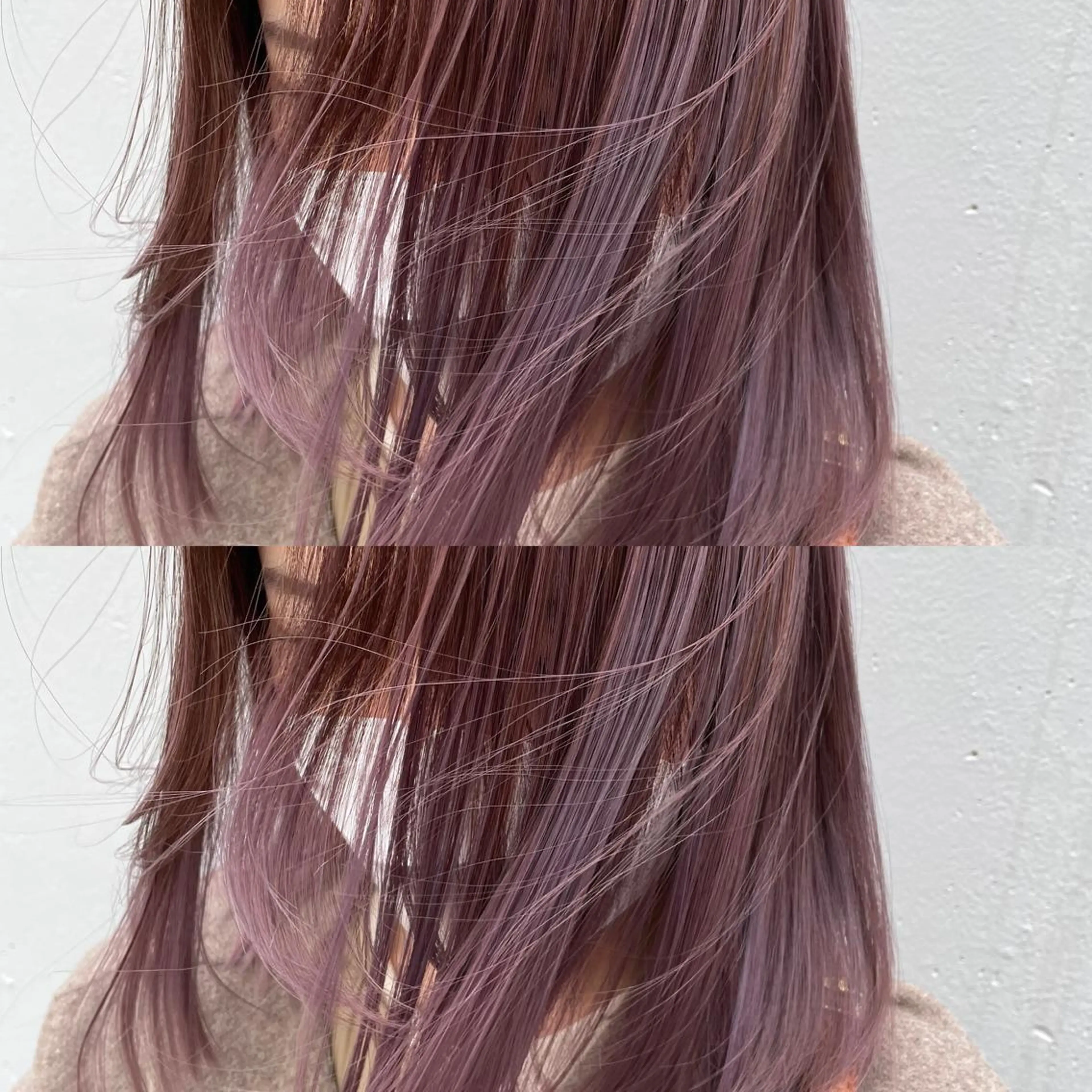 ミディアム カラー グレージュ ラベンダーカラー ラベンダーグレージュ ラベンダーグレー カット ヘアカラー トリートメント ヘアセット 💜ハイトーン💛 マジカルかいちゃんのヘアスタイル