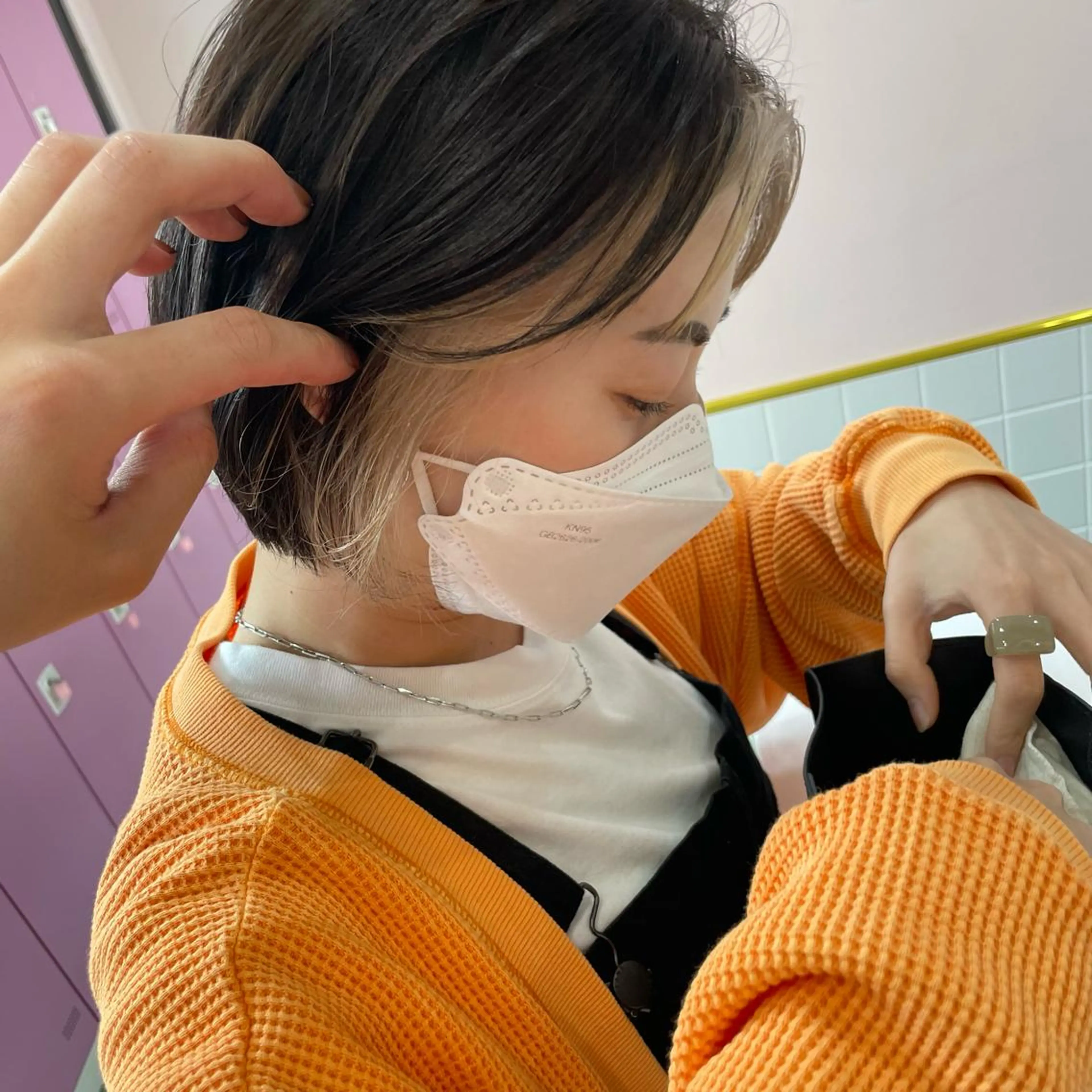 セミロング カラー ベージュカラー インナーカラー ミルクティーベージュ ヘアカラー トリートメント ヘアセット lot横浜所属・🫧tatsuki 🫧“lot 横浜“のヘアスタイル