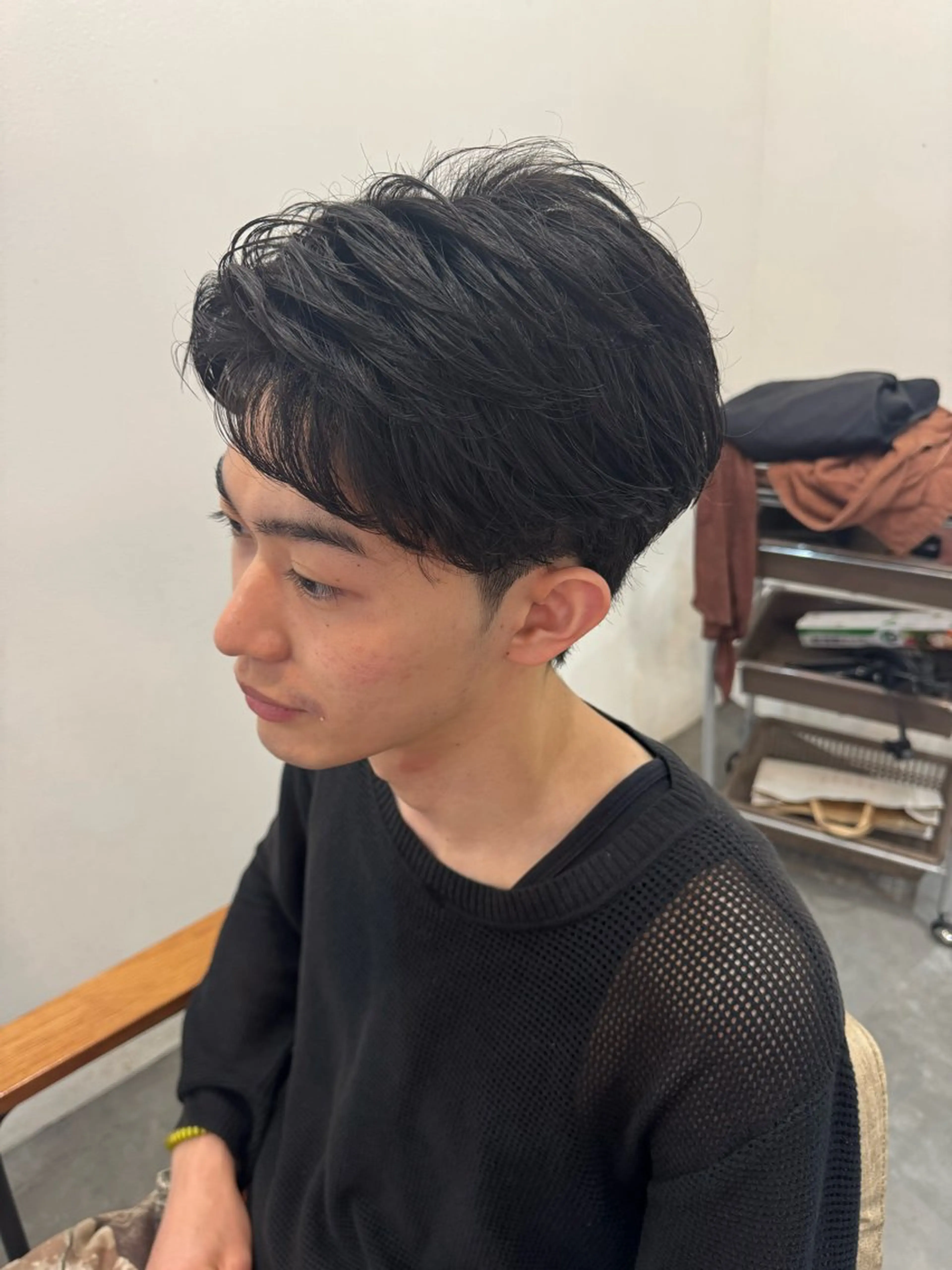 ショート パーマ ヘアアレンジ メンズ カット パーマ ヘアセット 🔥メンズ特化🔥 木村 祐太のヘアスタイル