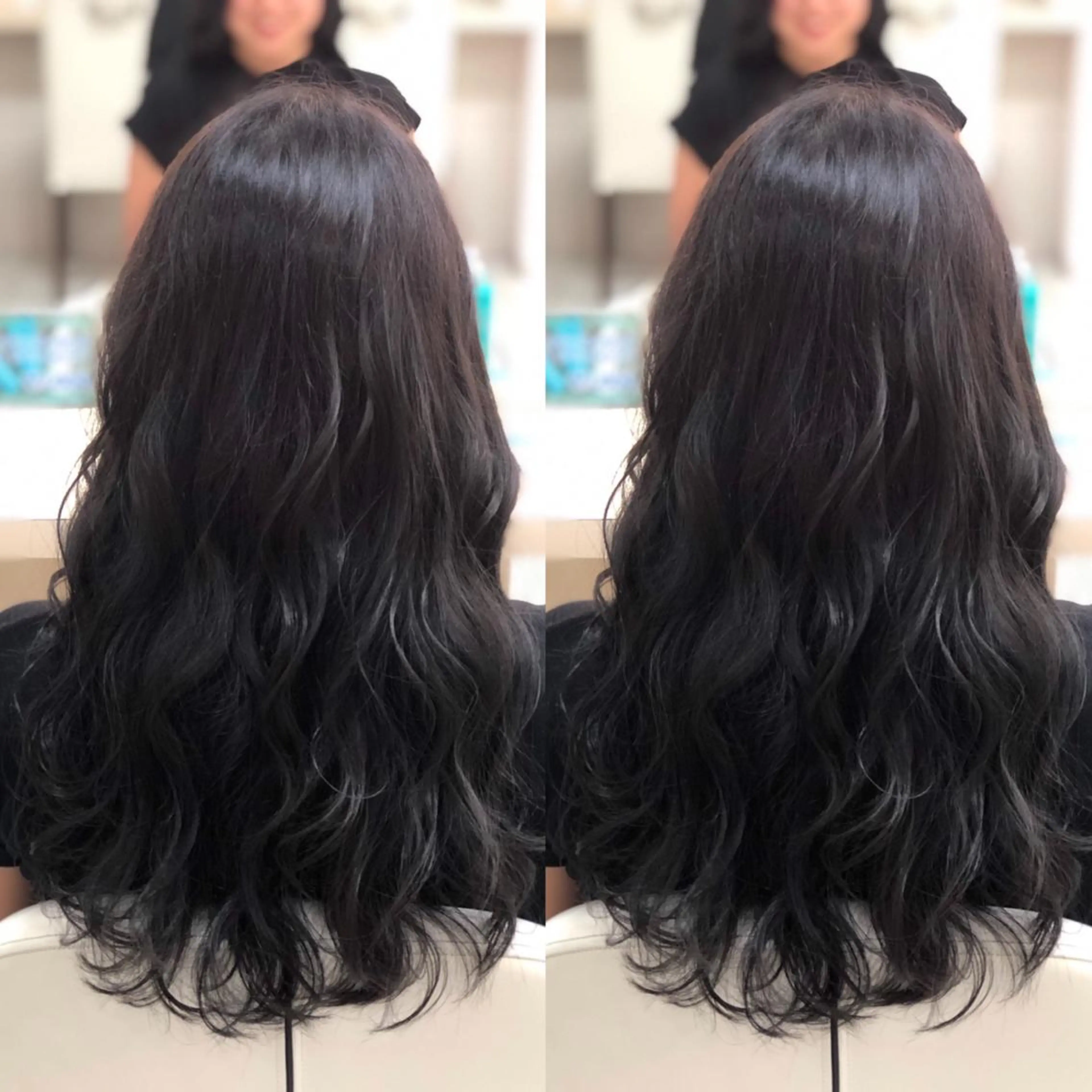 ロング カラー パーマ ヘアアレンジ 盛れる韓国ヘア♡ 🌻鈴木花🌈のヘアスタイル