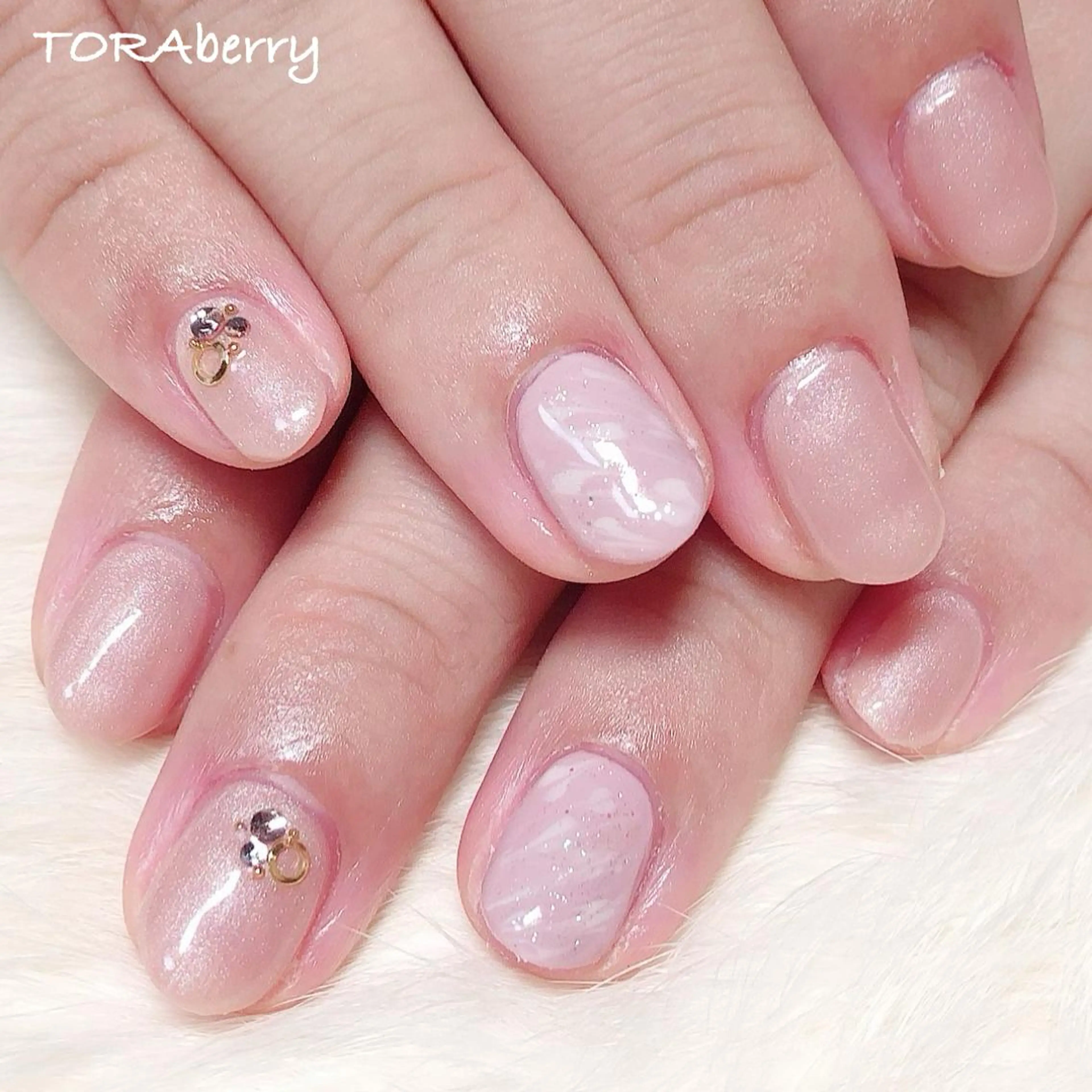 ネイル 大理石ネイル(マーブル) ハンドネイル ネイリスト なつみのネイルデザイン