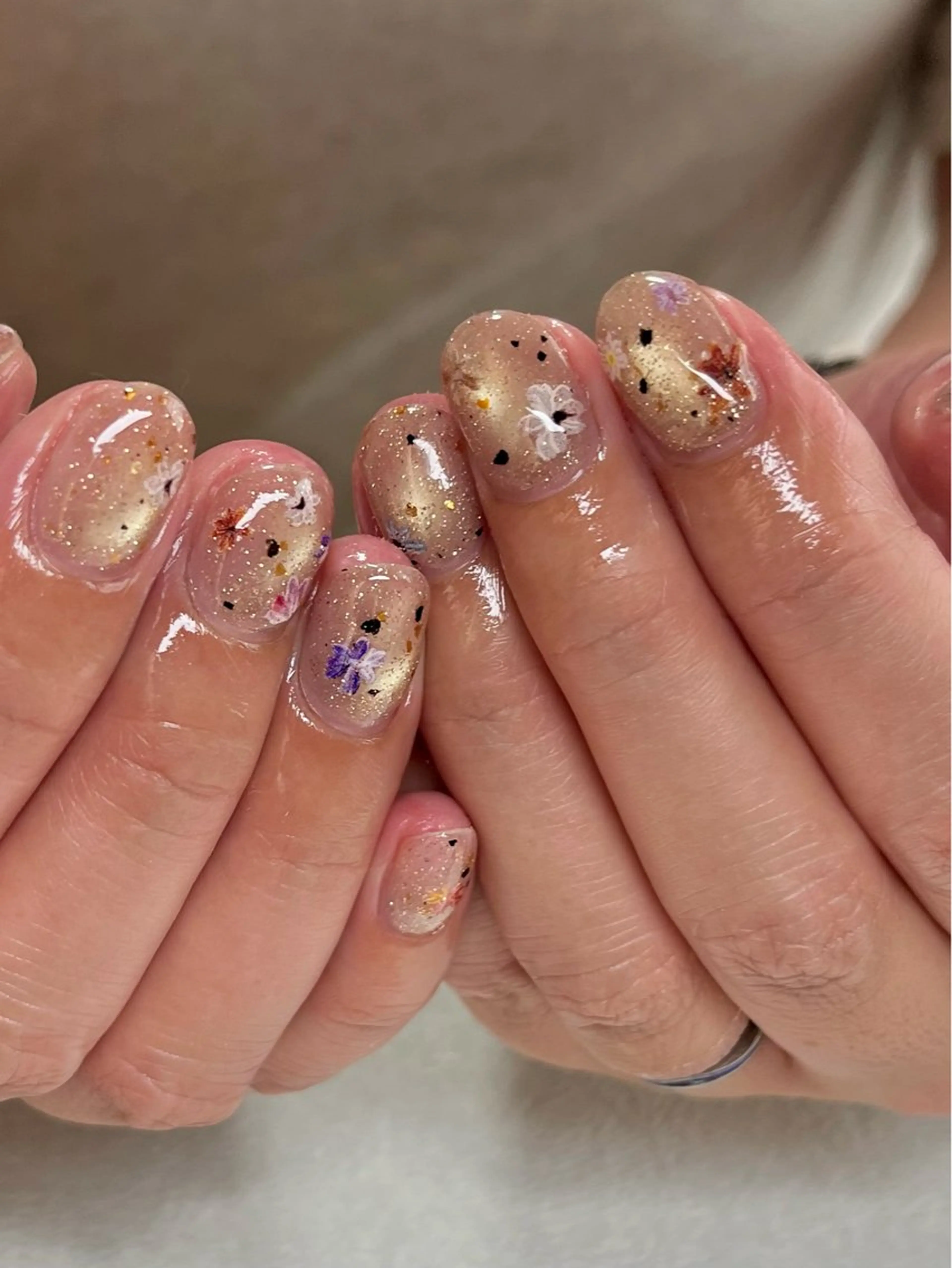 ネイル ハンドネイル tsumeya ゆるかわ手描きネイルのネイルデザイン