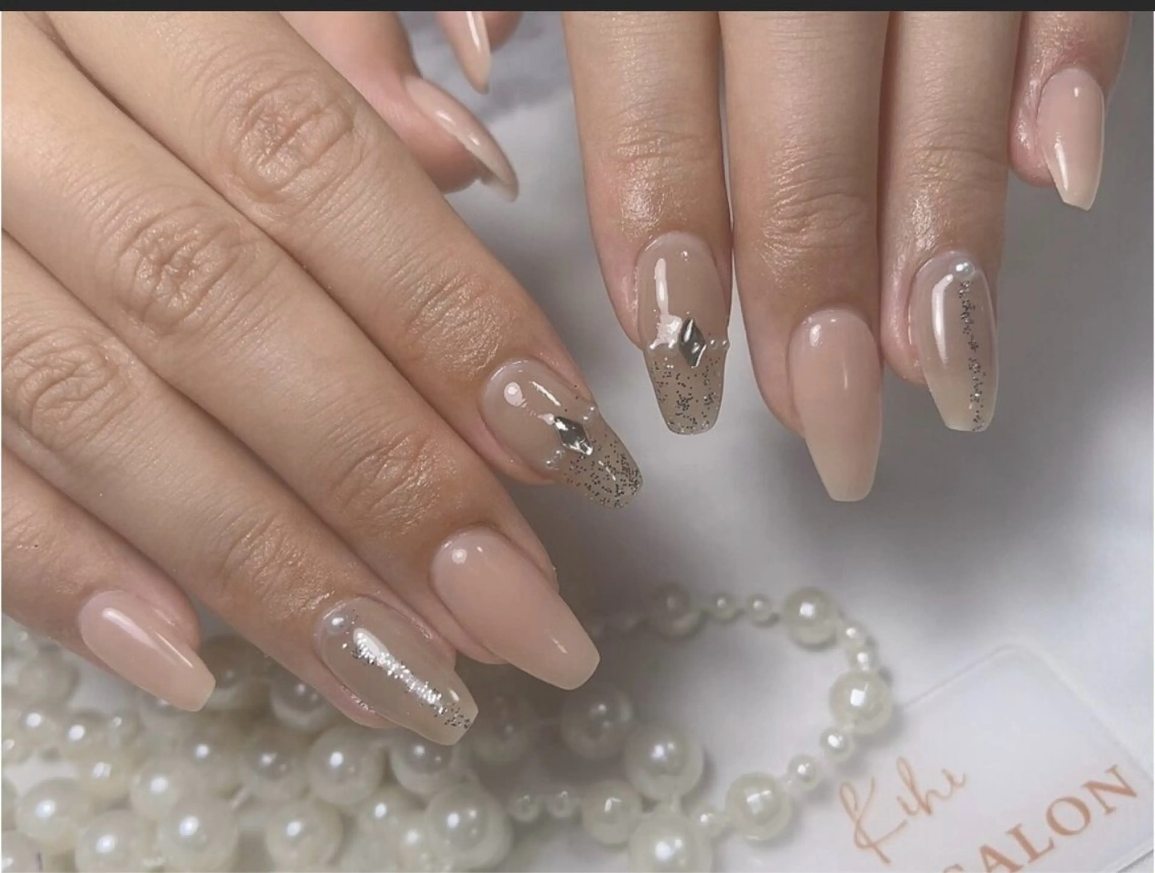 ネイル アートネイル フレンチネイル ジェルネイル グラデーション 韓国ネイル Nail Salon kihi大塚店のネイルデザイン
