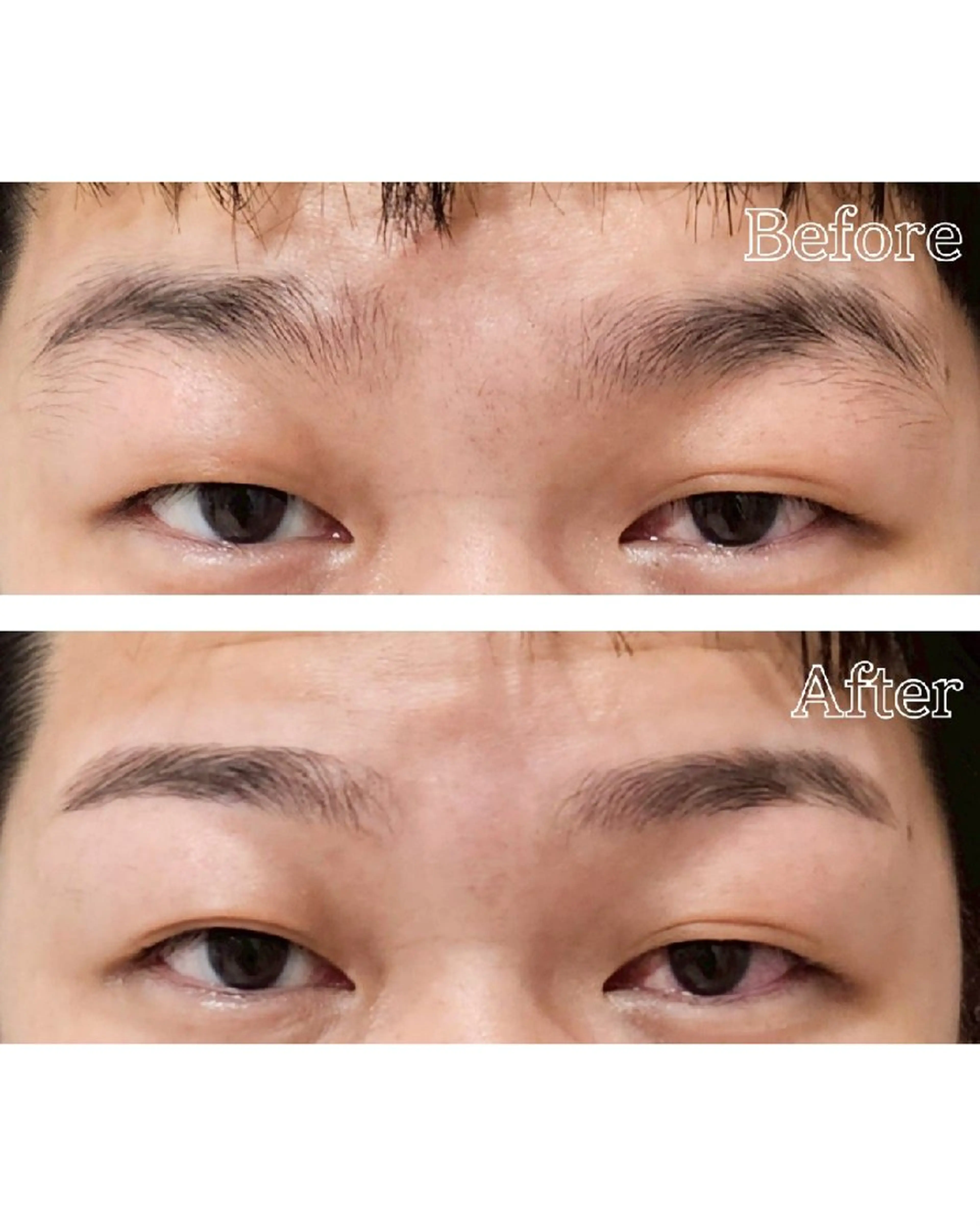 似合わせWAX+ふわっとナチュラル毛流れ矯正の写真