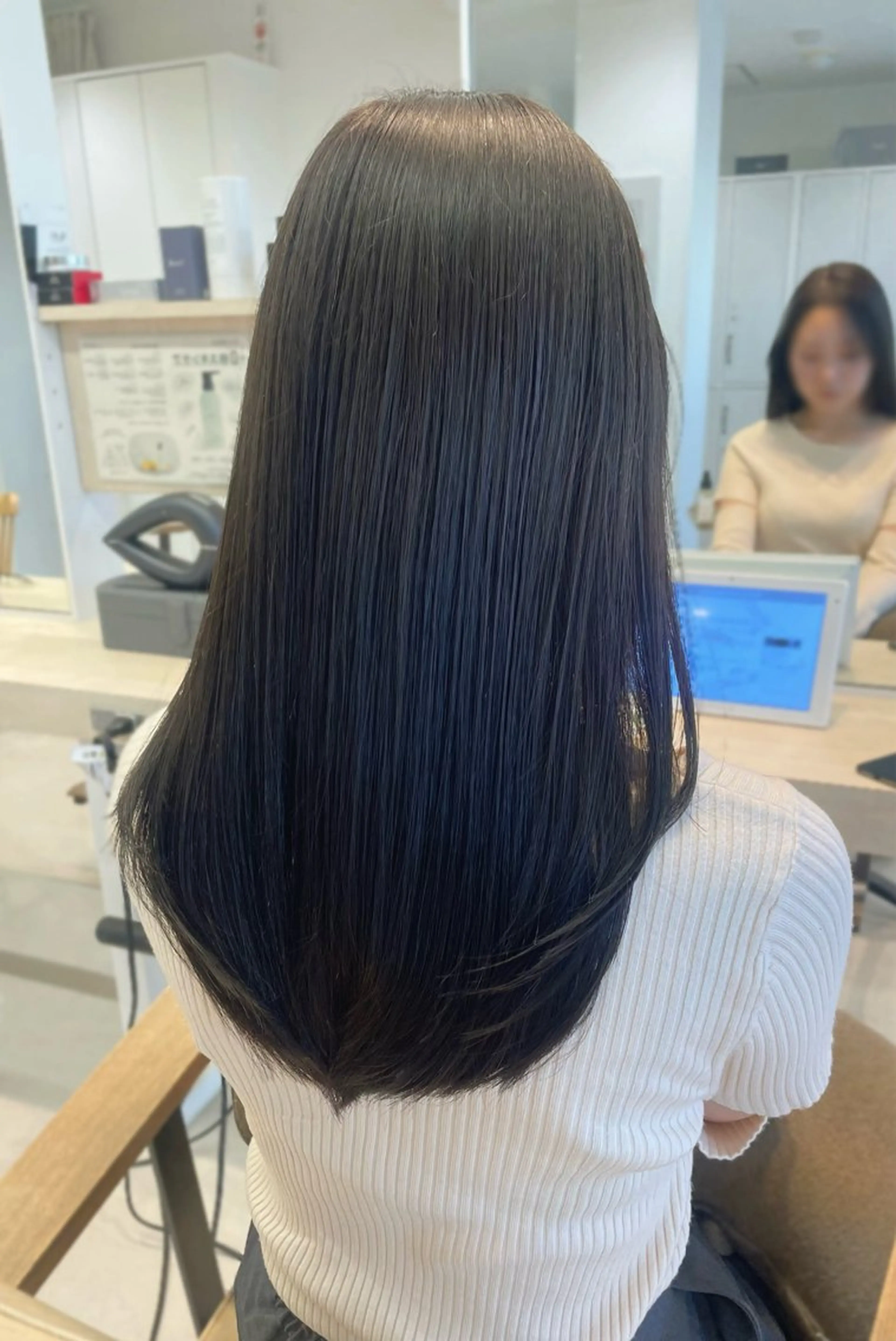 ロング カット ヘアカラー トリートメント かずや🍀/髪質改善 /艶髪カラー/眉毛のヘアスタイル