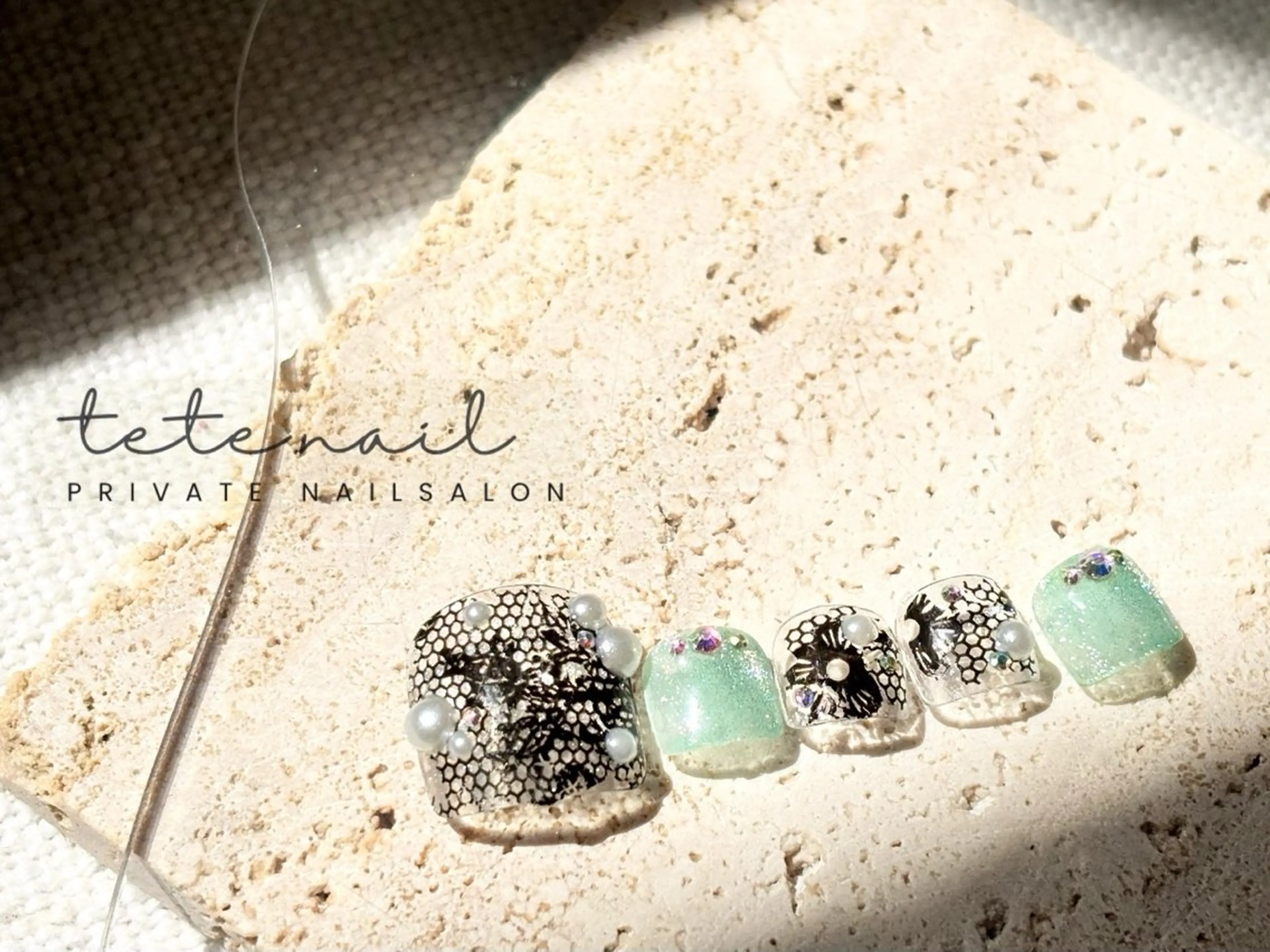 ネイル フットネイル tete. nailのネイルデザイン