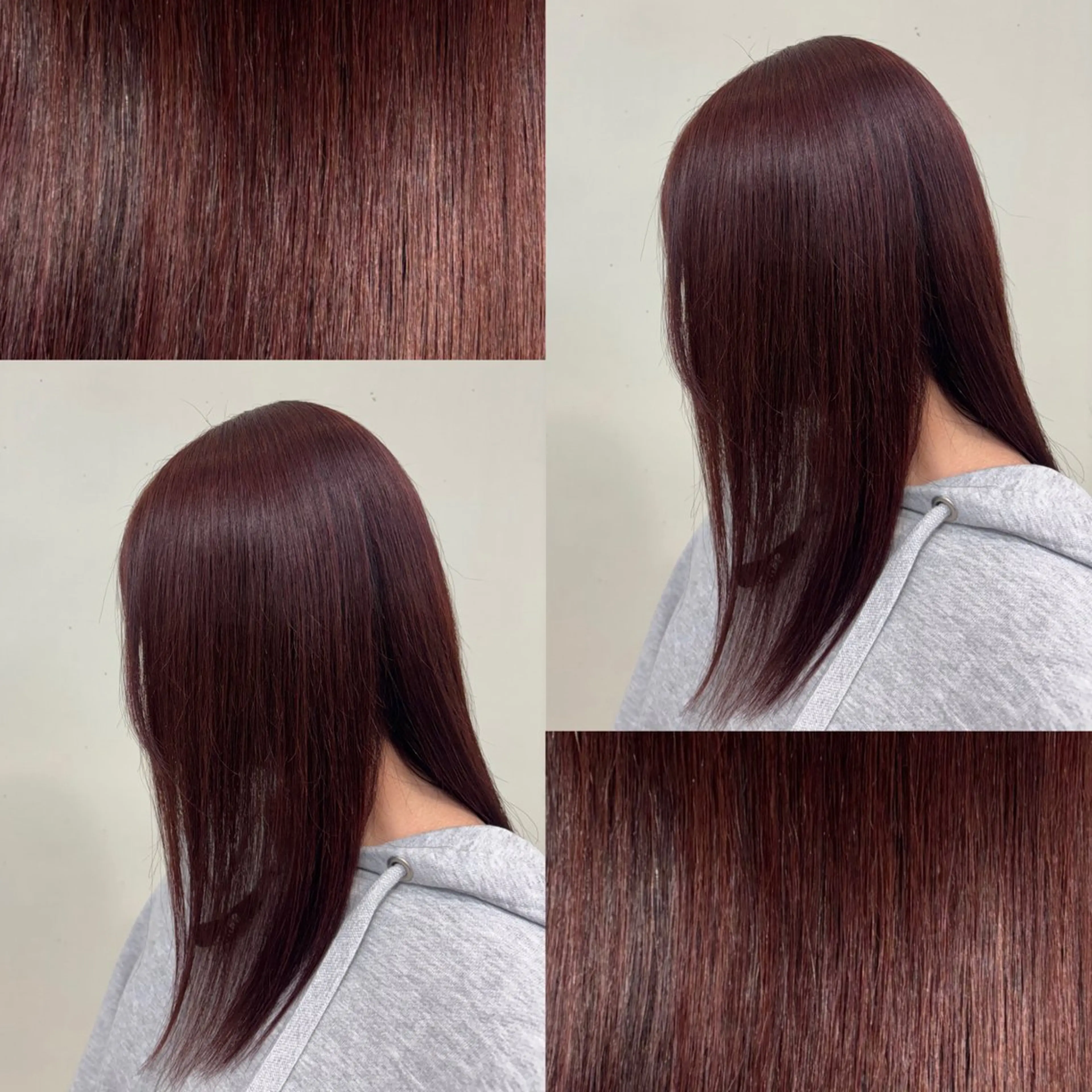 セミロング カラー カット ヘアカラー トリートメント 綺麗め/ トレンドヘア/みずはのヘアスタイル