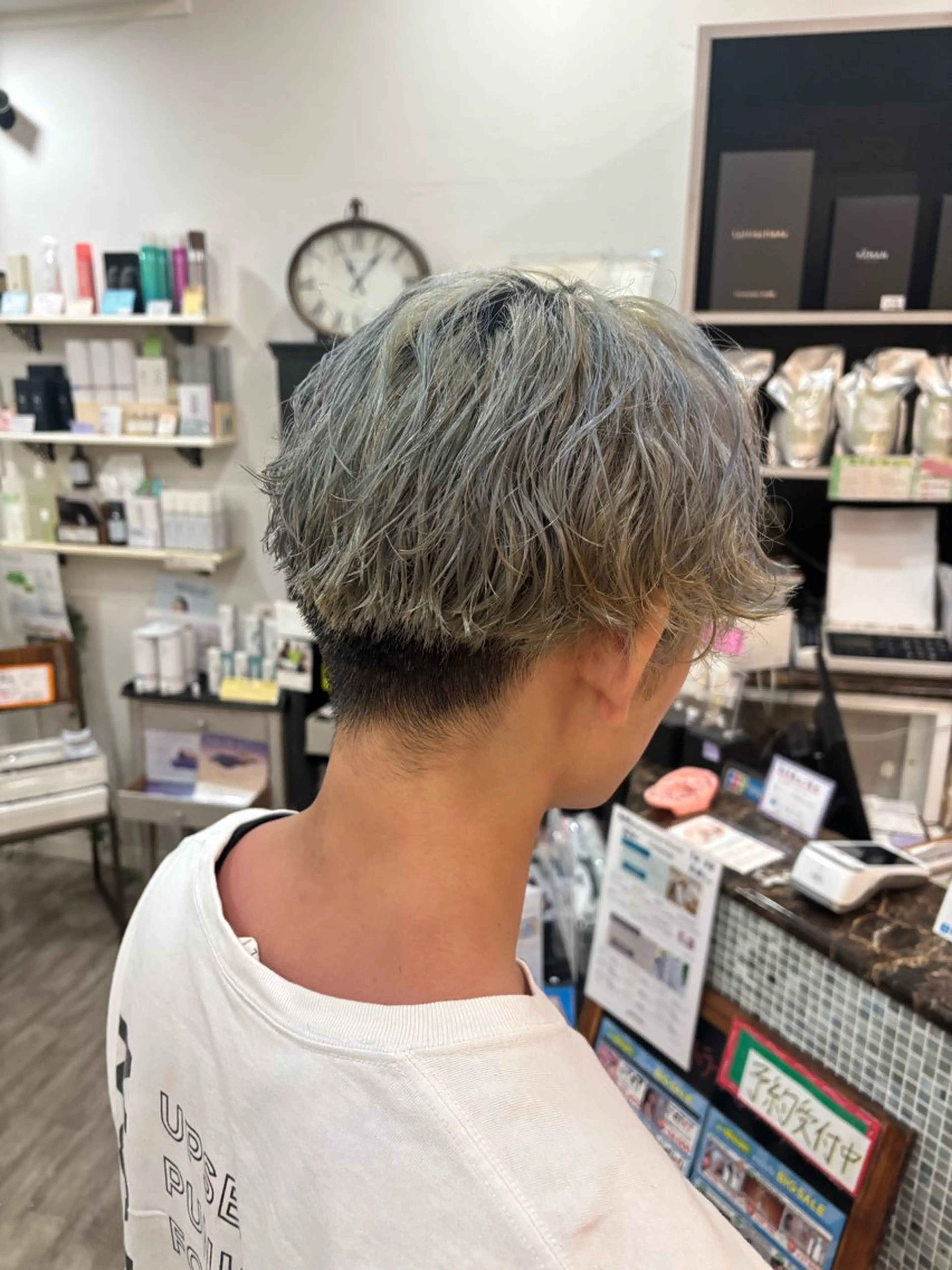 パーマ メンズ hina🎀🪽 /艶カラー/大曽根駅のヘアスタイル