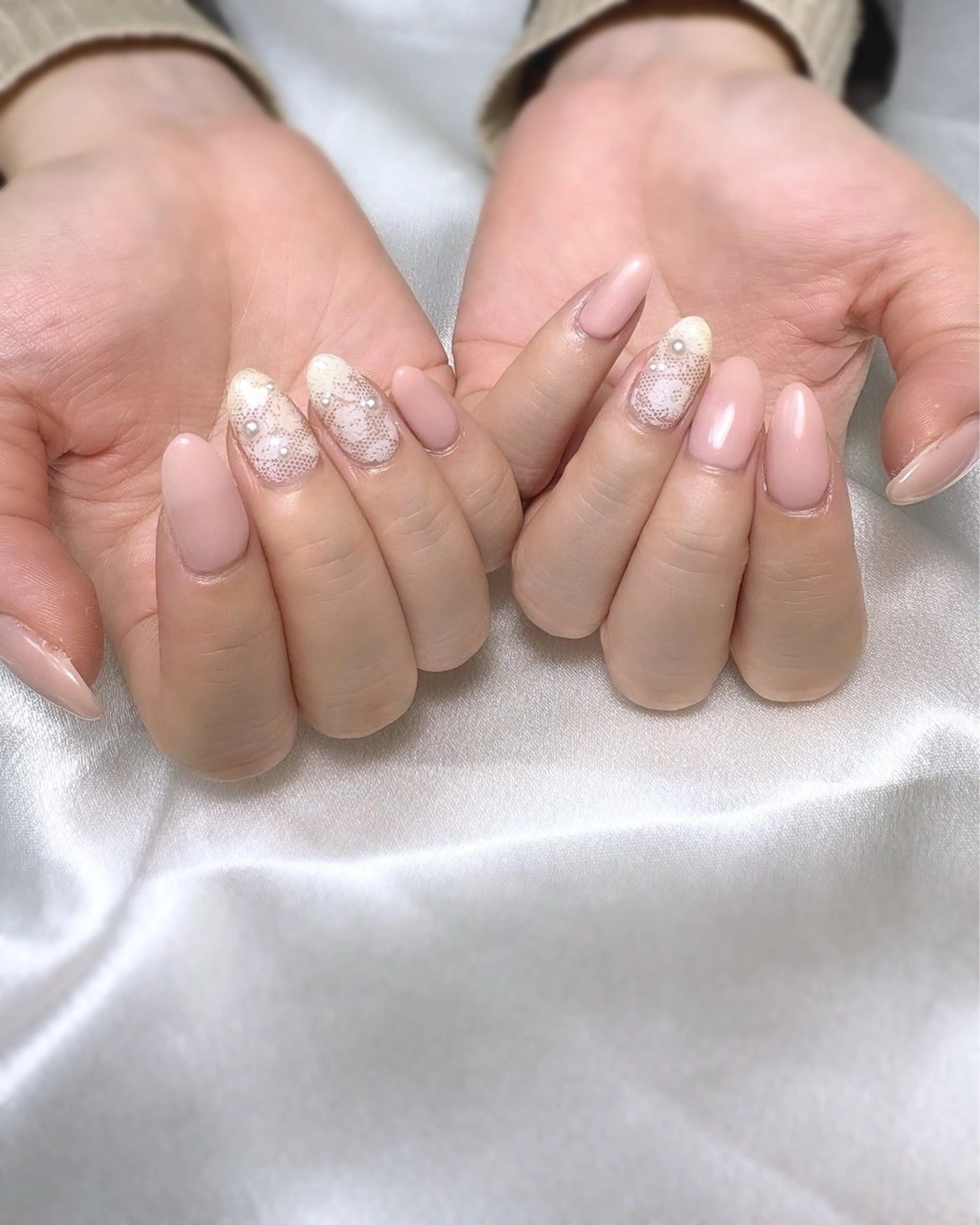 ネイル レース ハンドネイル nailsalon Ecliaのネイルデザイン