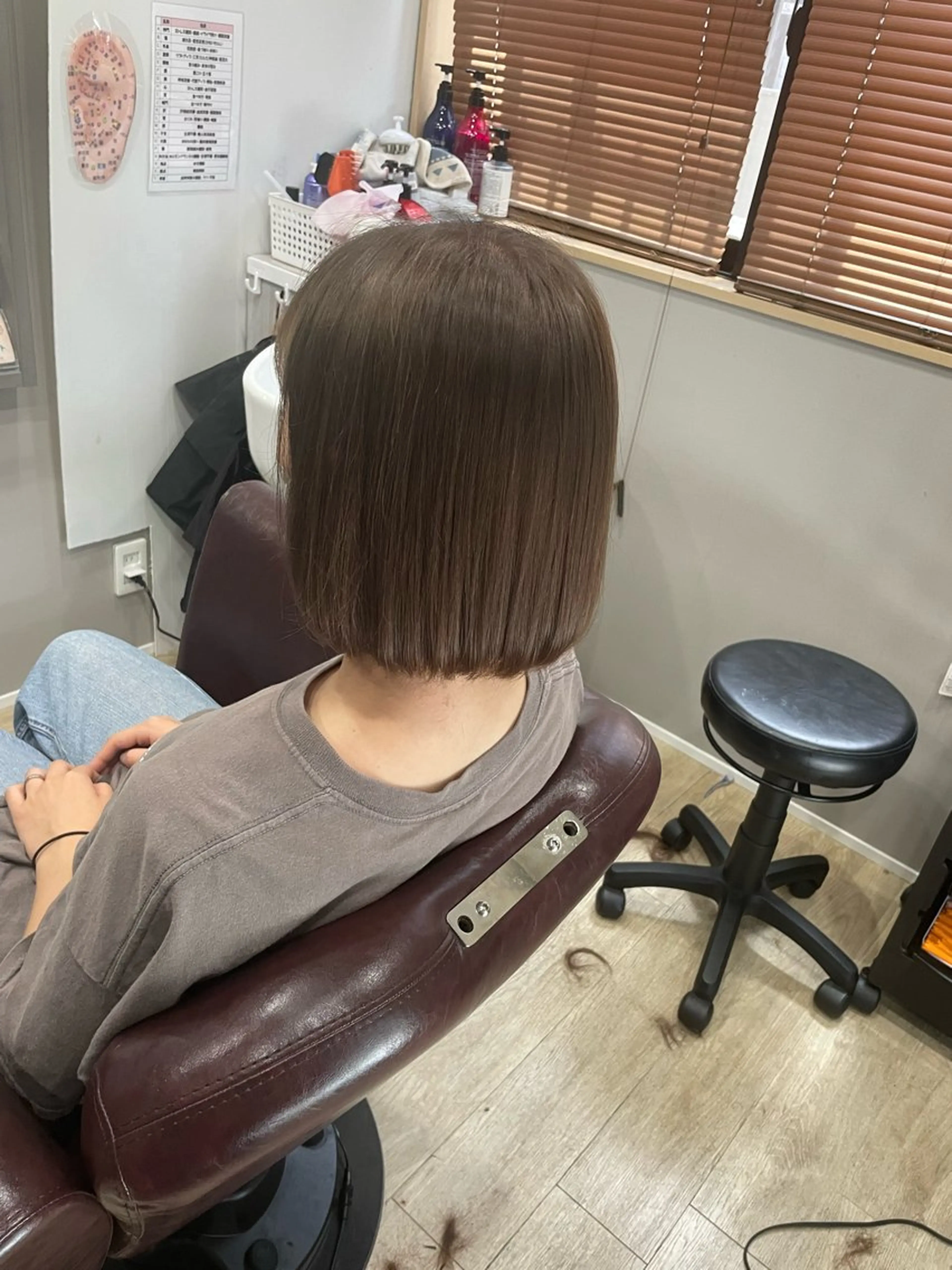 ミディアム カラー ダブルカラー Hair room Leaのヘアスタイル
