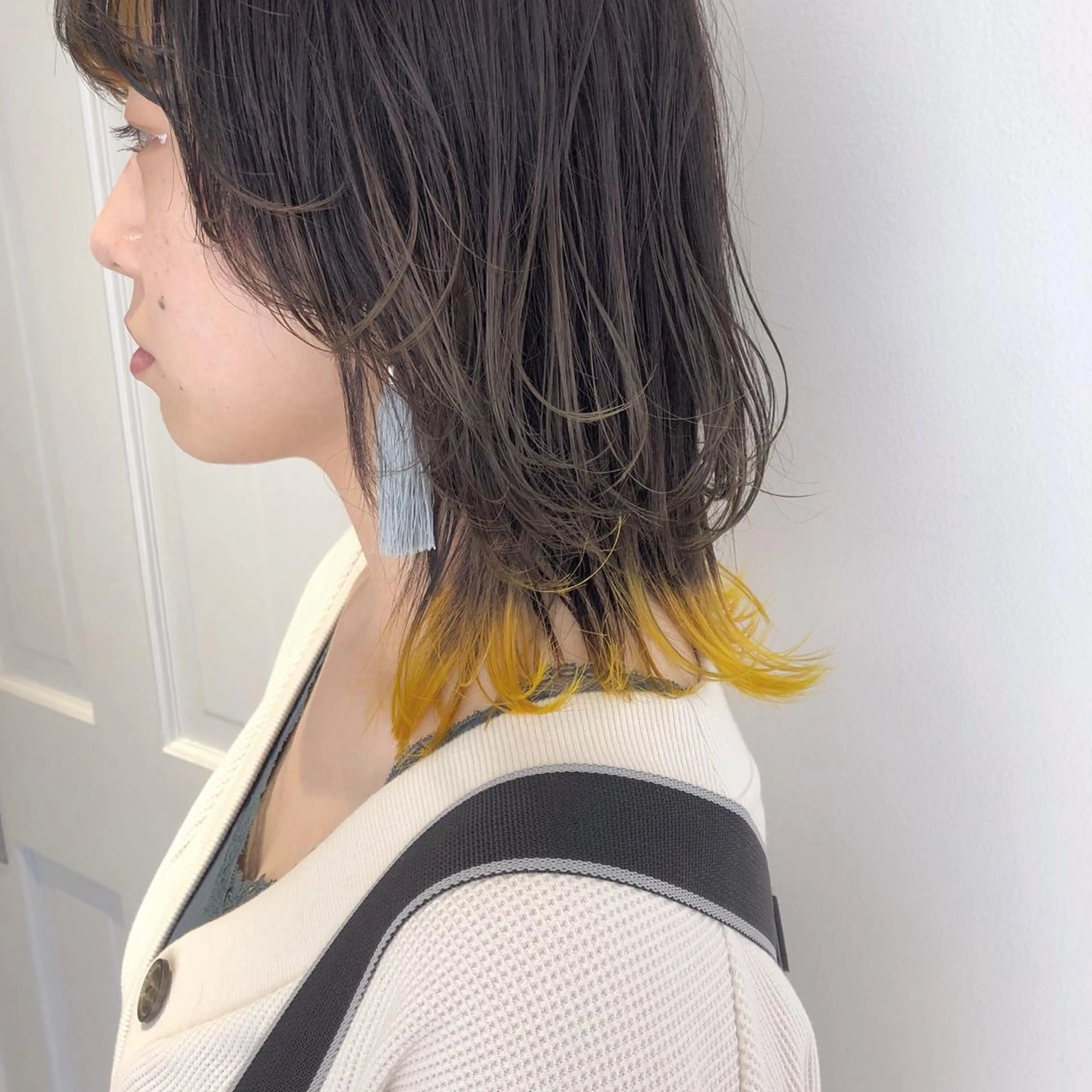 ミディアム カラー パーマ ヘアアレンジ メンズ 天神レイヤーカット No.1💖マユカのヘアスタイル