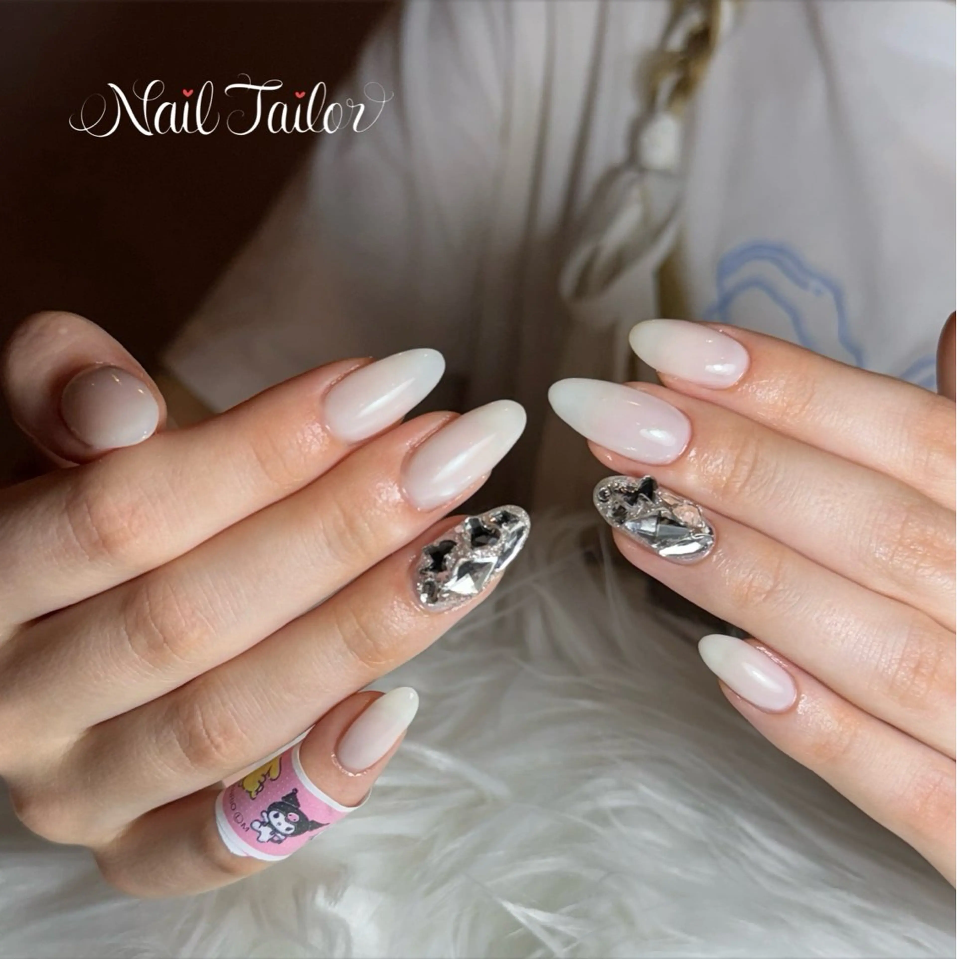 ネイル ワンカラーネイル ホワイト ハンドネイル NailTailor ネイルテイラーのネイルデザイン
