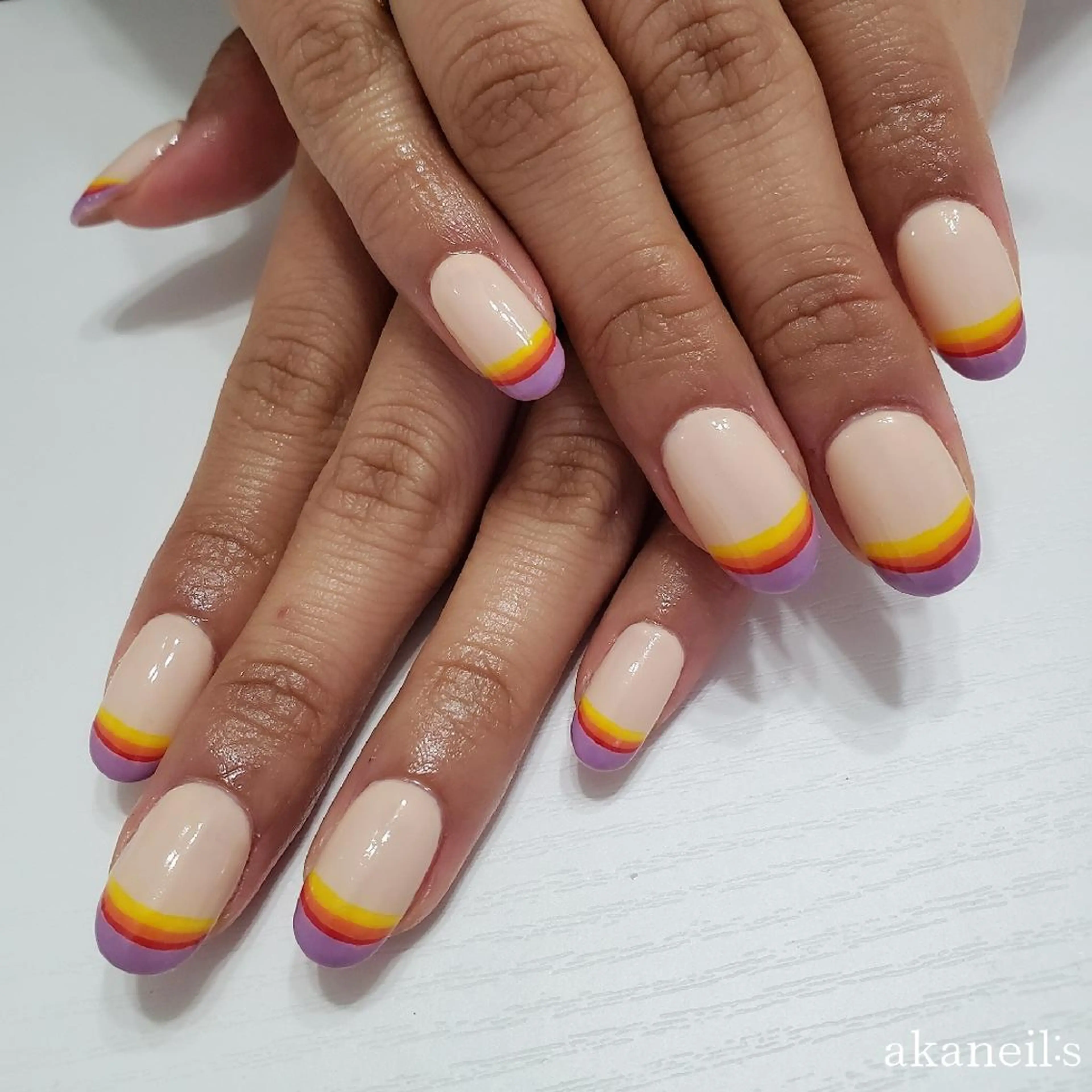 ネイル フレンチネイル 【akaneils】 アカネのネイルデザイン