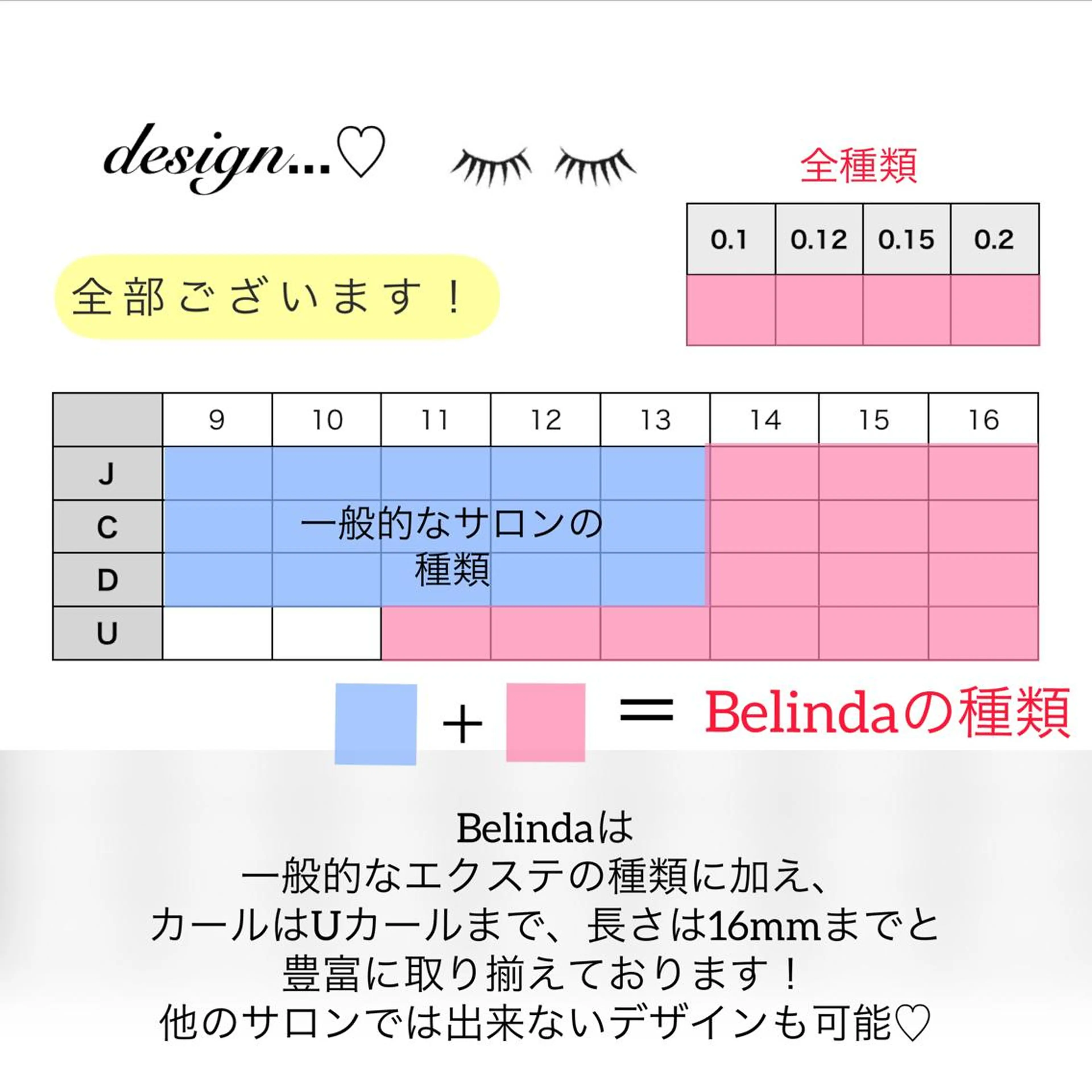 マツエク・マツパ 桜木町♡ Belindaのマツエク・マツパデザイン
