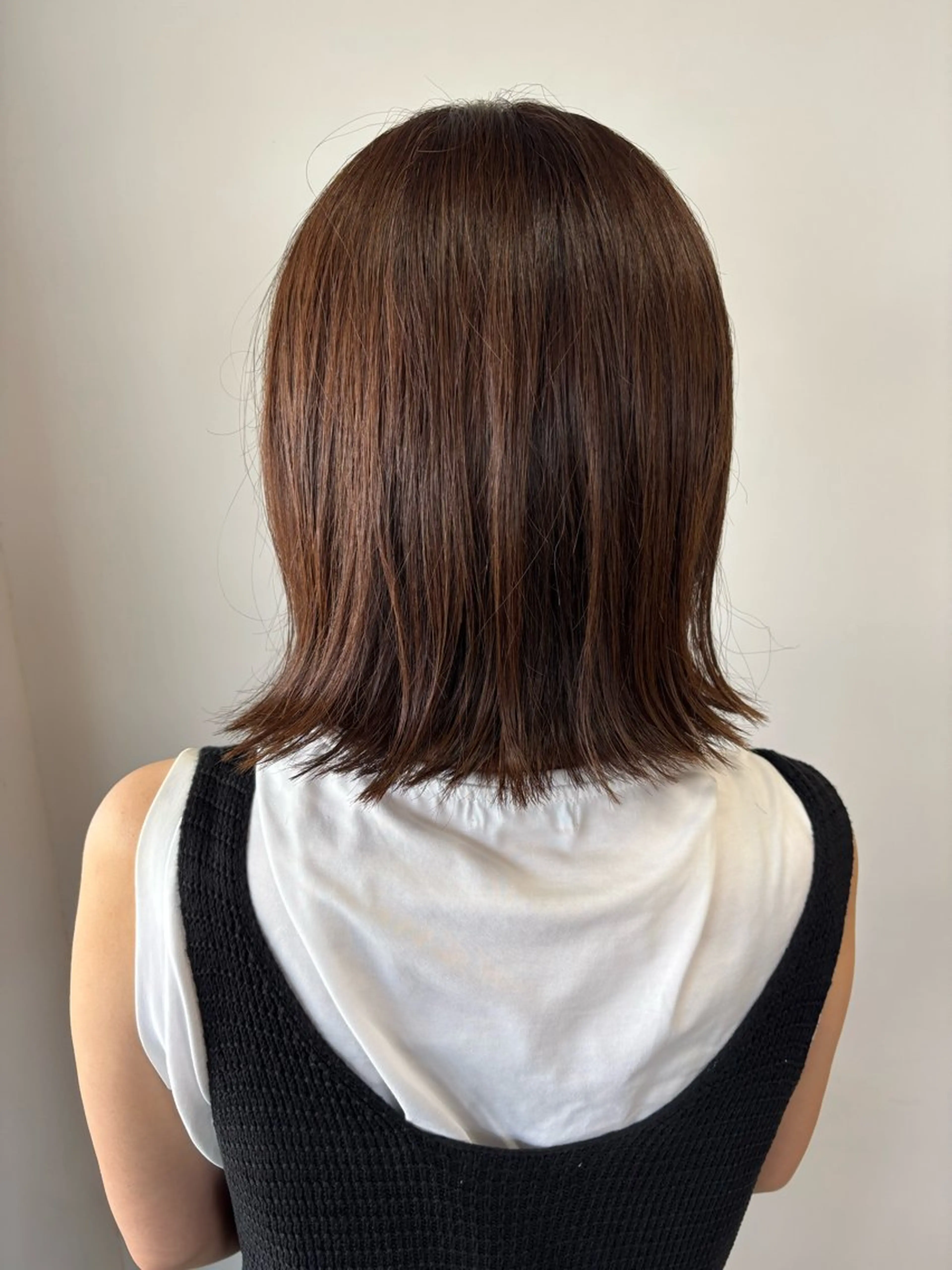 ミディアム カラー カット ヘアカラー 伊藤 那月のヘアスタイル