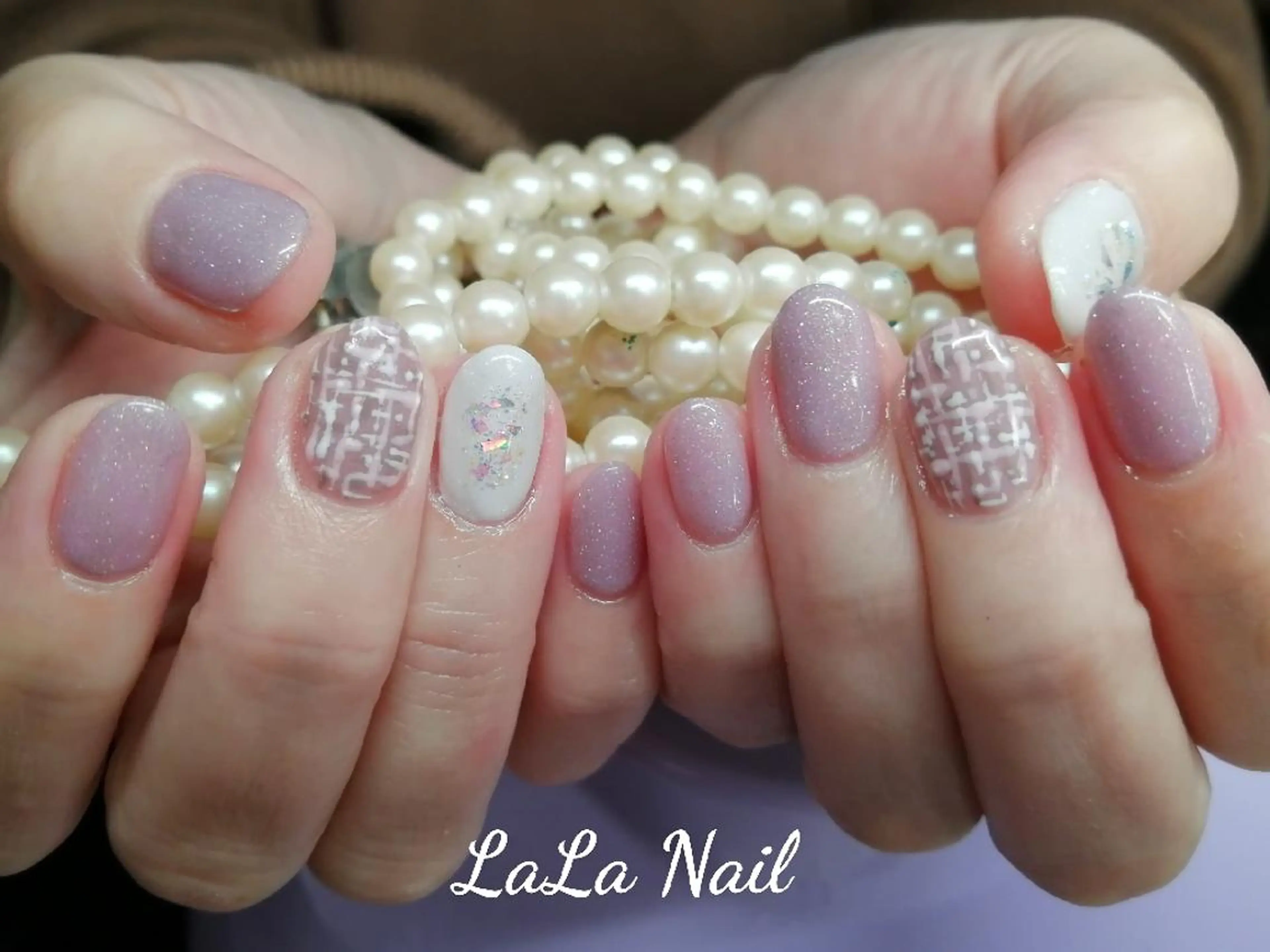 ネイル ツイードネイル LaLa Nailのネイルデザイン