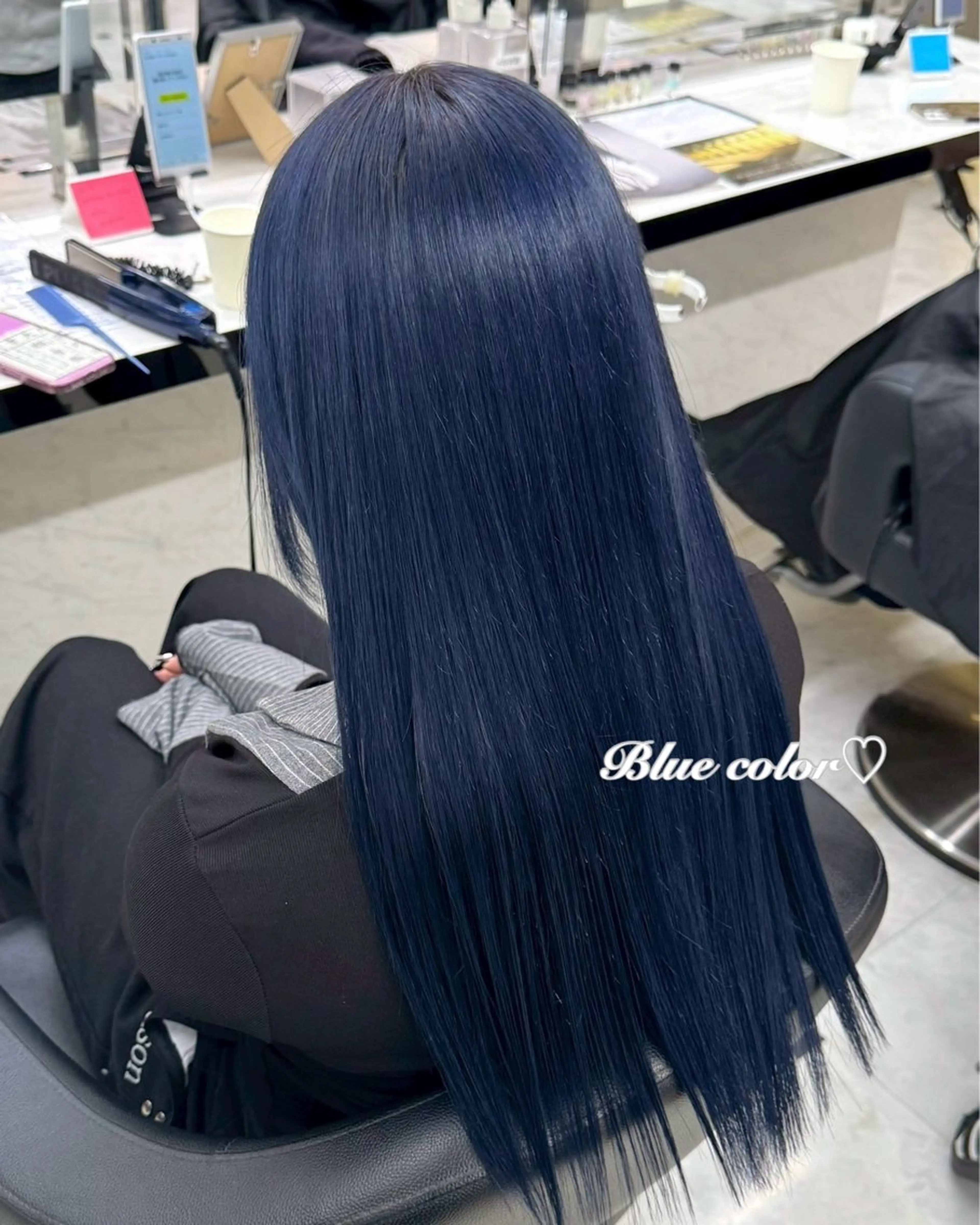 セミロング カラー 韓国系ハイトーン 🎀Nanamiのヘアスタイル