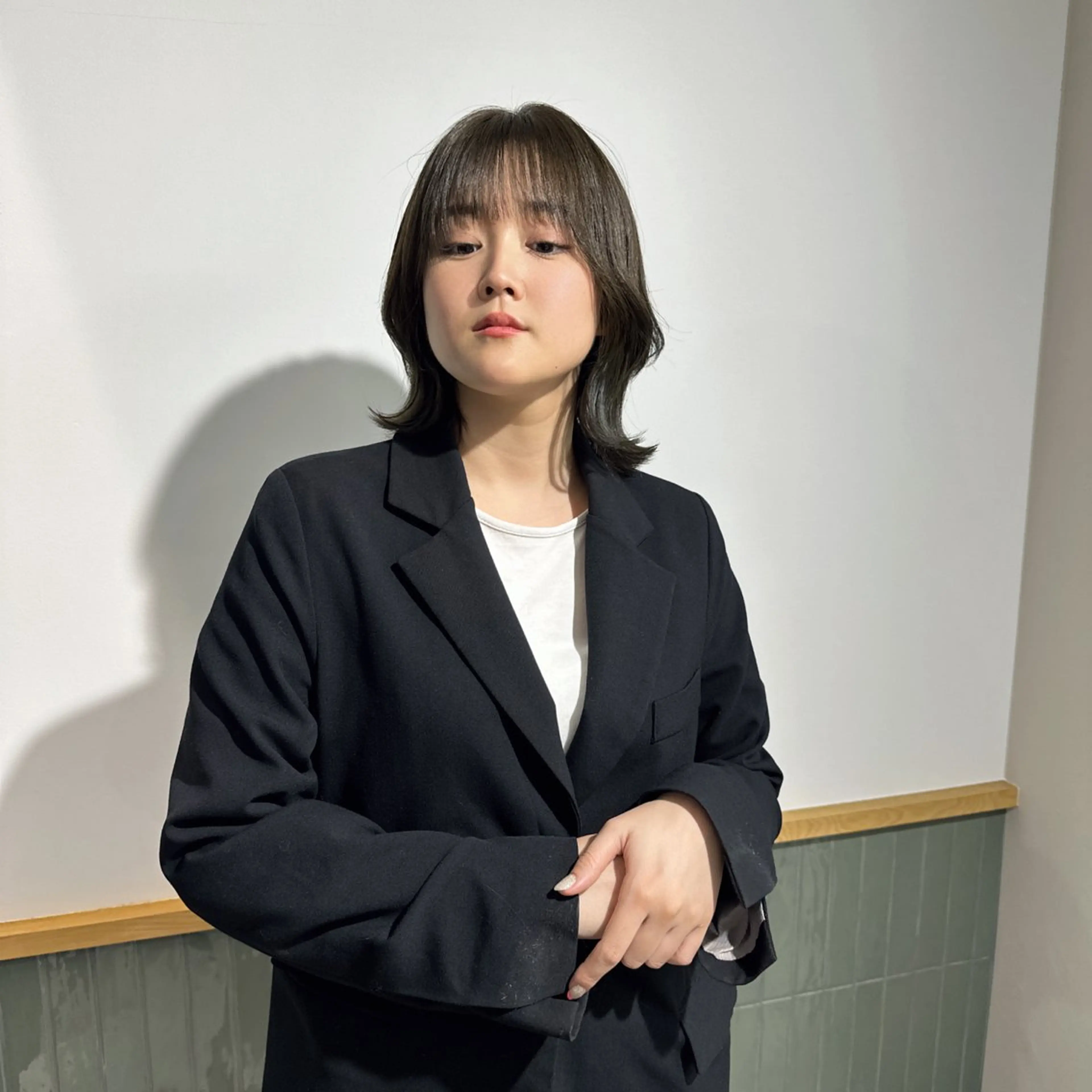 ミディアム カラー カット ヘアカラー トリートメント ブリーチなし/レイヤ ー特化🌈Tommyのヘアスタイル