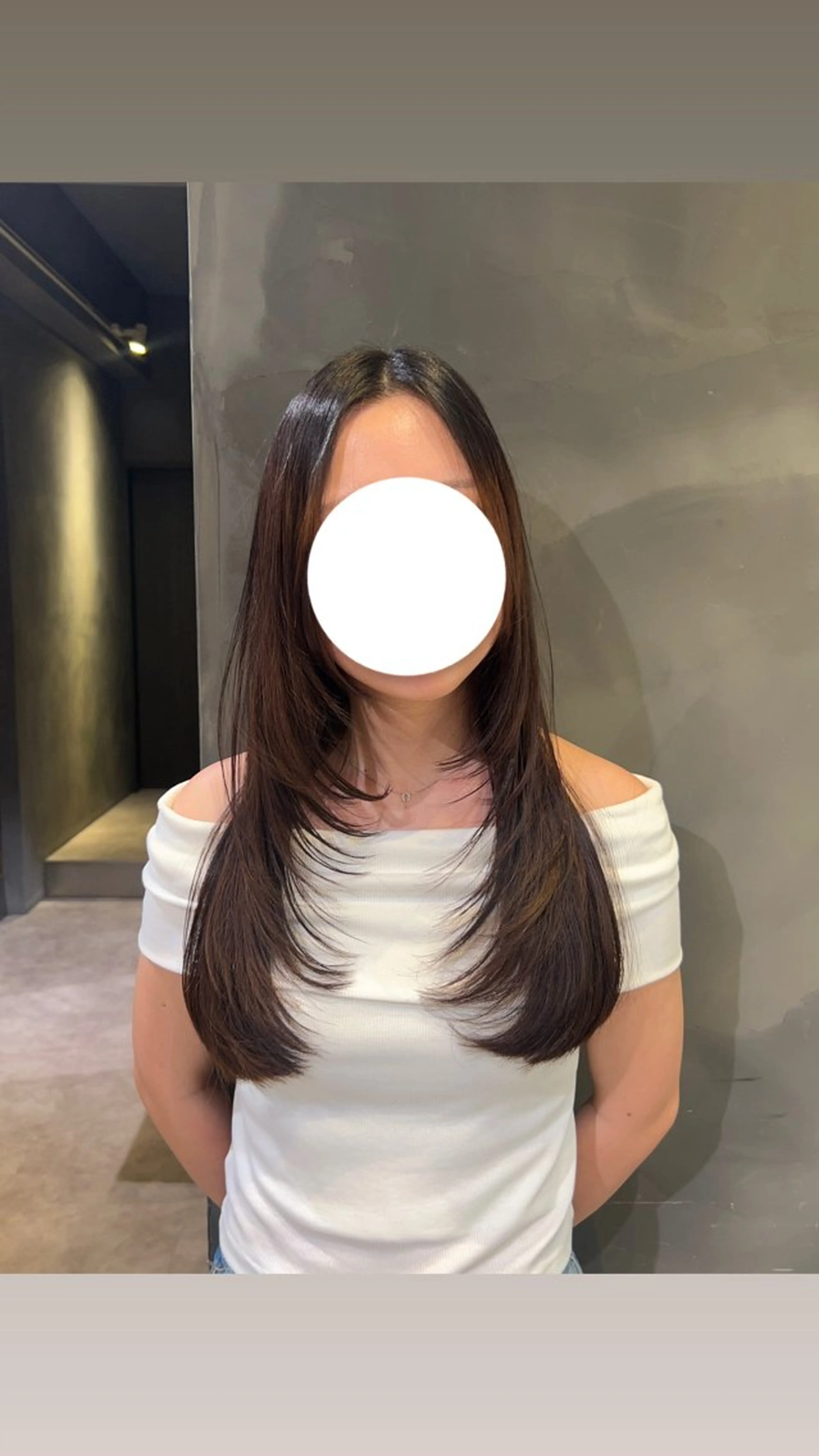 ロング ハイレイヤー レイヤーカット カット 吉村 詩音のヘアスタイル