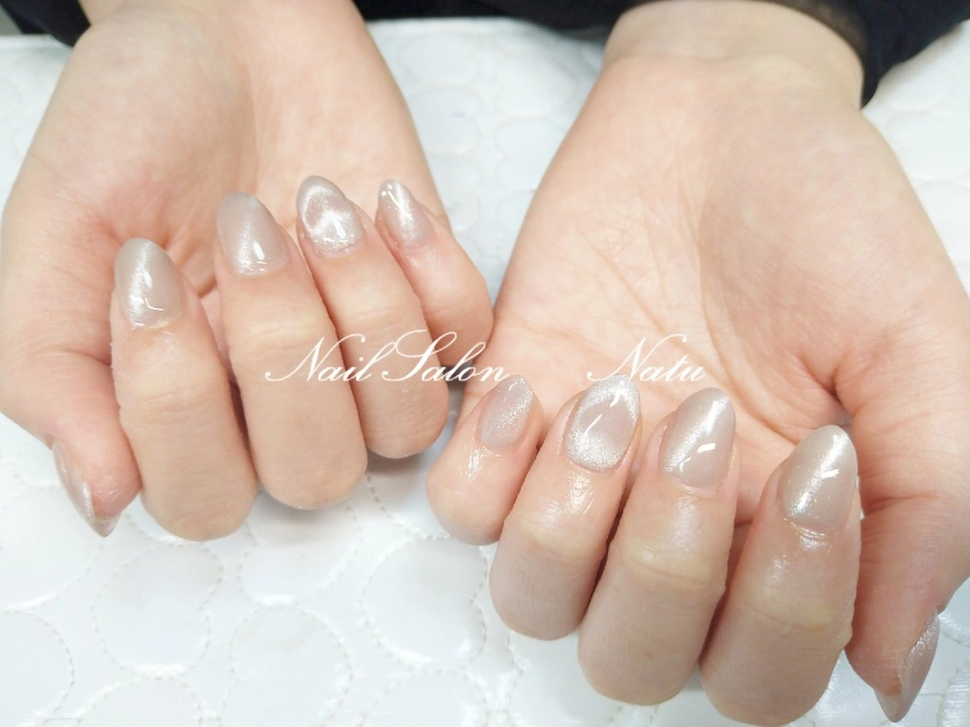 ネイル 長さ出し ハート ショートネイル nailsalon　 Natuのネイルデザイン