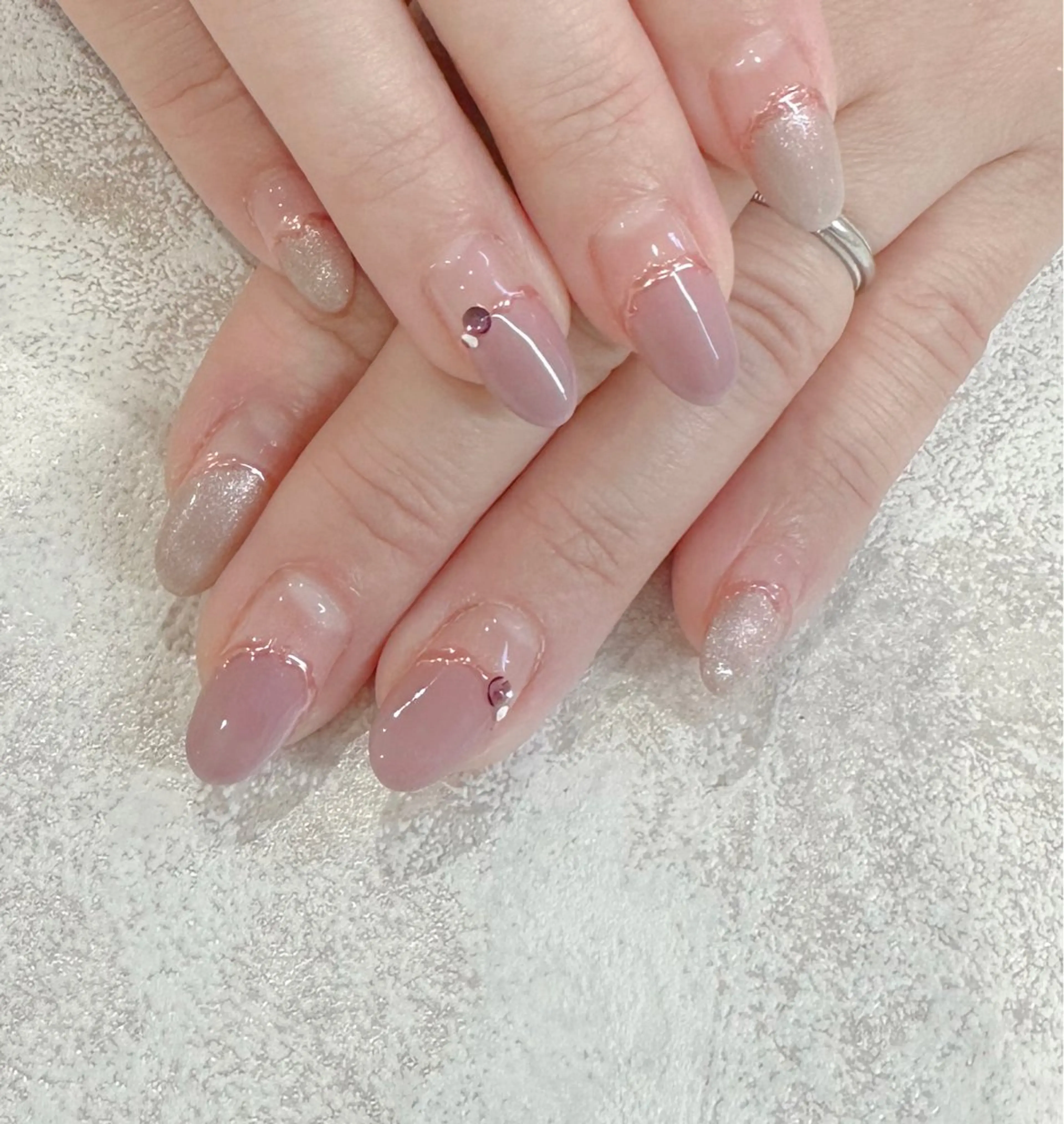 ネイル クリアネイル ジェルネイル オフィスネイル パラジェル ショートネイル ハンドネイル Luana nail (ルアナネイル)のネイルデザイン