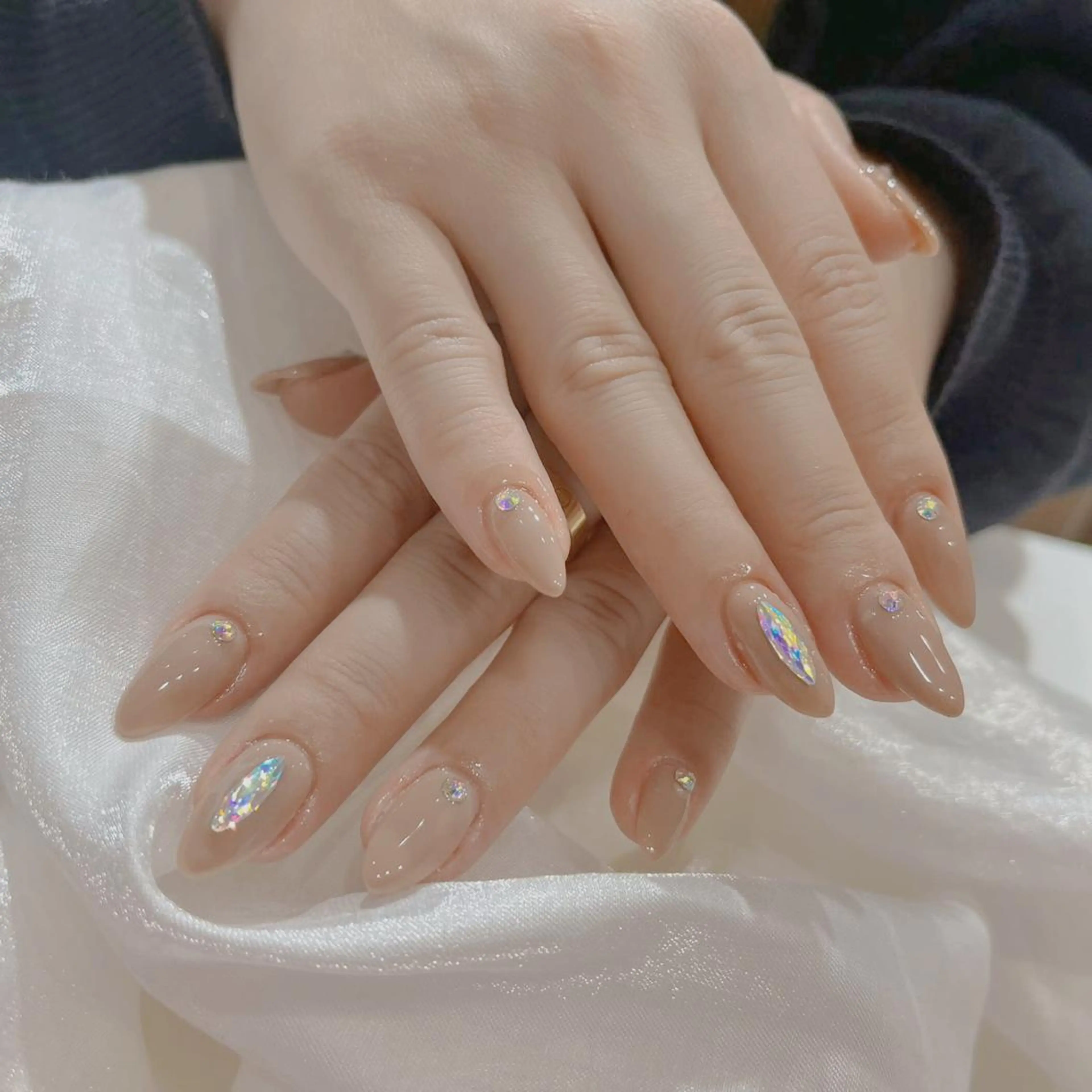 ネイル ストーンネイル Umi nail& eyelashのネイルデザイン