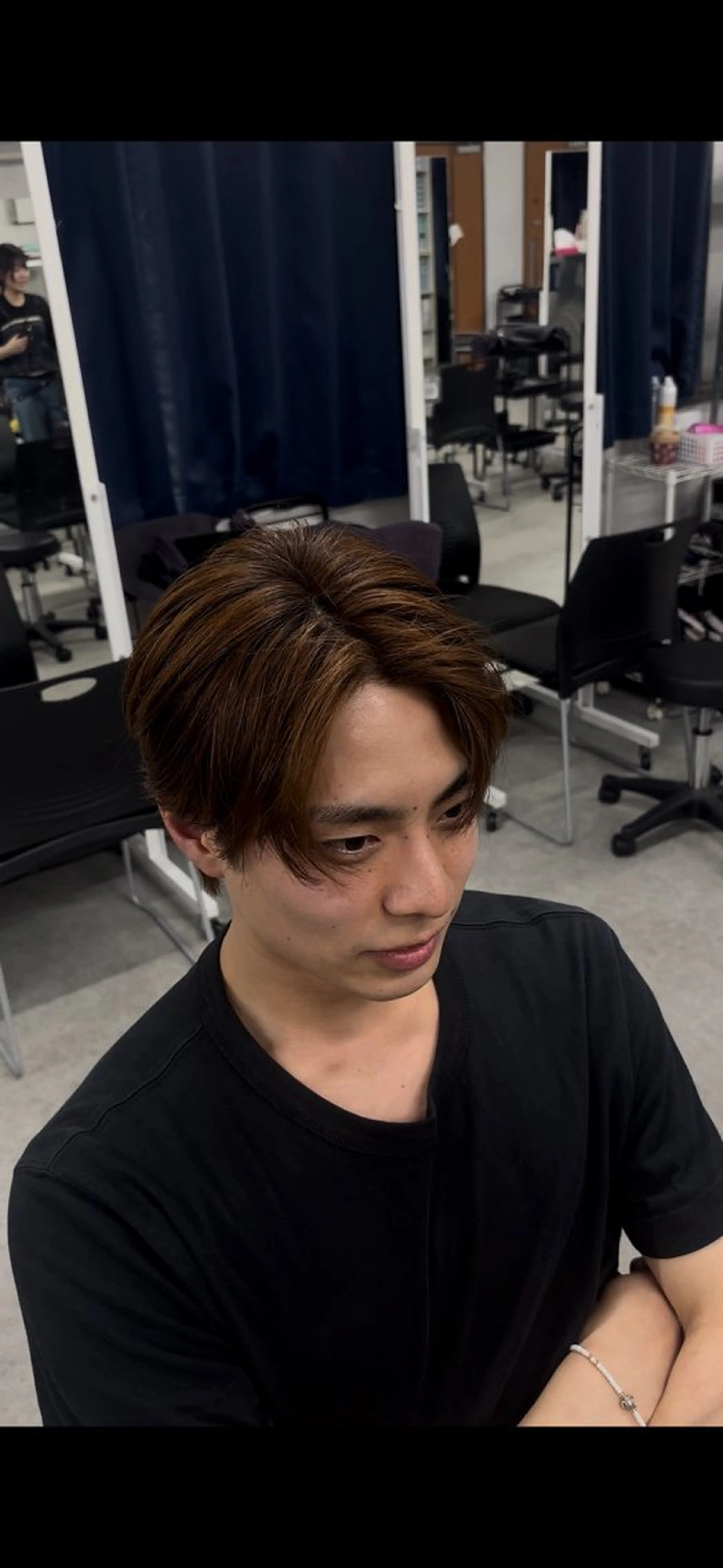 ショート カラー パーマ ヘアアレンジ メンズ キッズ 細川 秀平のヘアスタイル