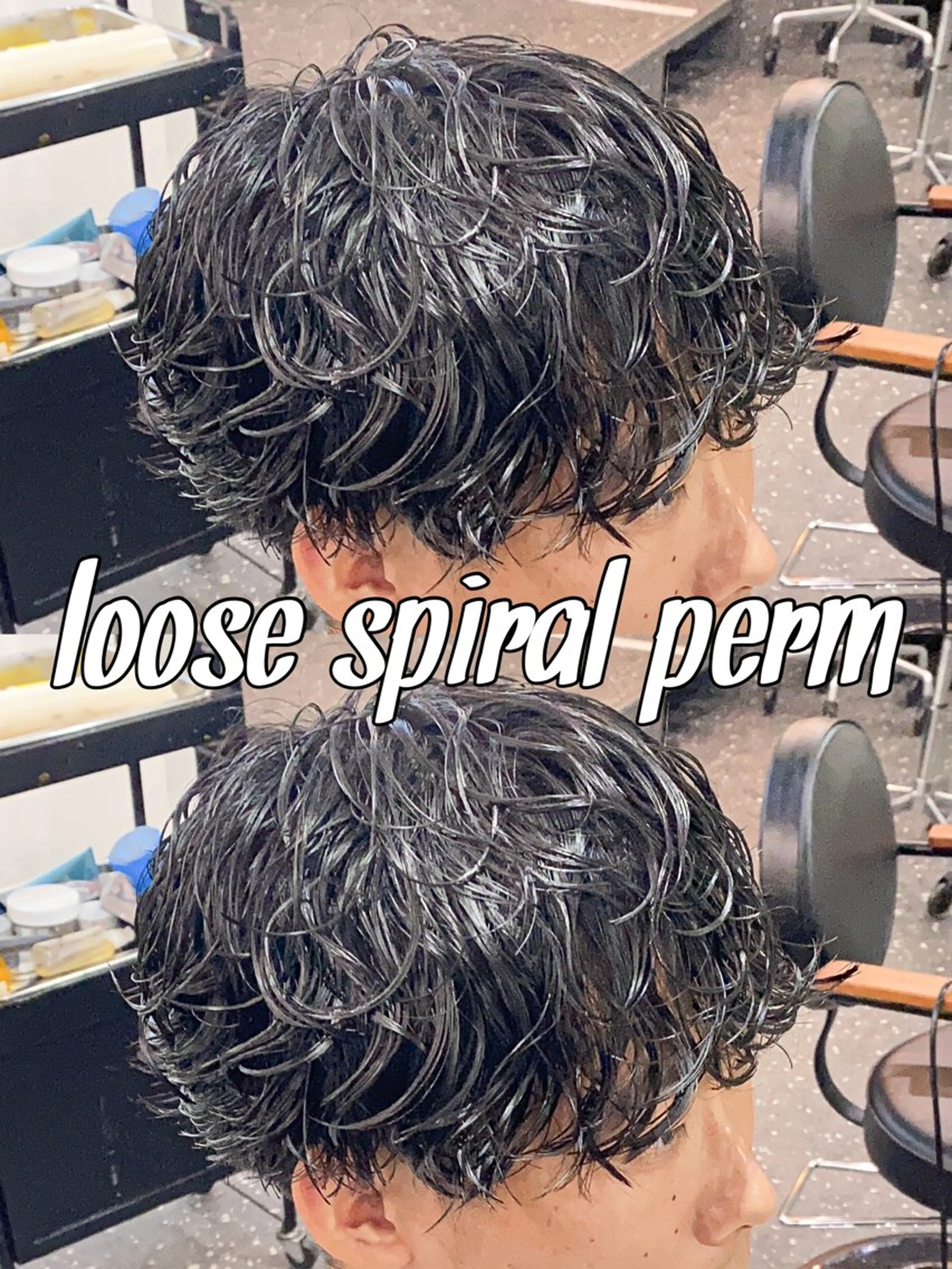 ショート パーマ メンズ パーマ/ダブルカラー ブリーチ⭐️海斗のヘアスタイル