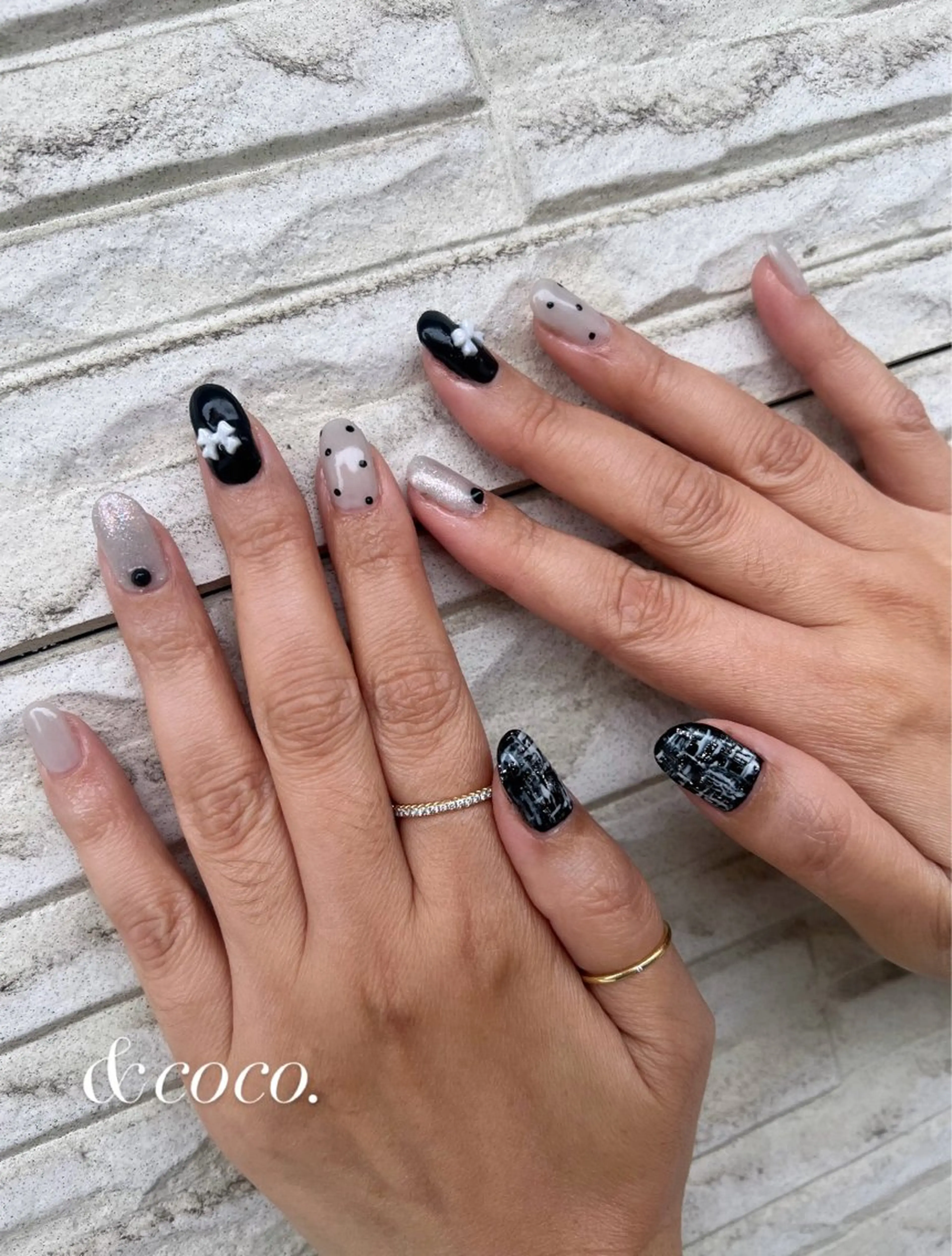 ネイル ツイードネイル ハンドネイル ＆ coco.のネイルデザイン