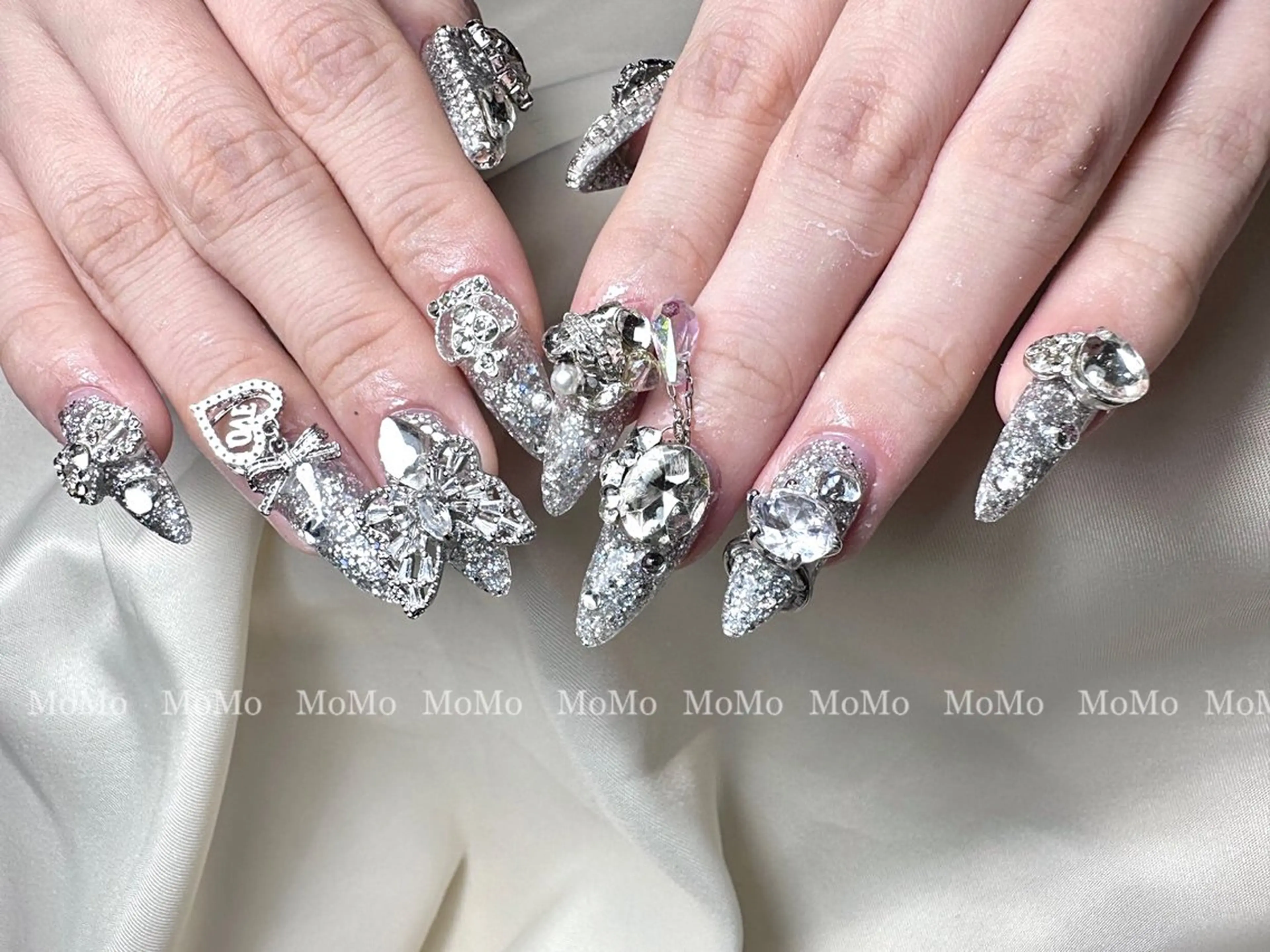 New【アクリルスカルプ】アート10本◎店内パーツ/シール無制限(180分)¥17980の写真