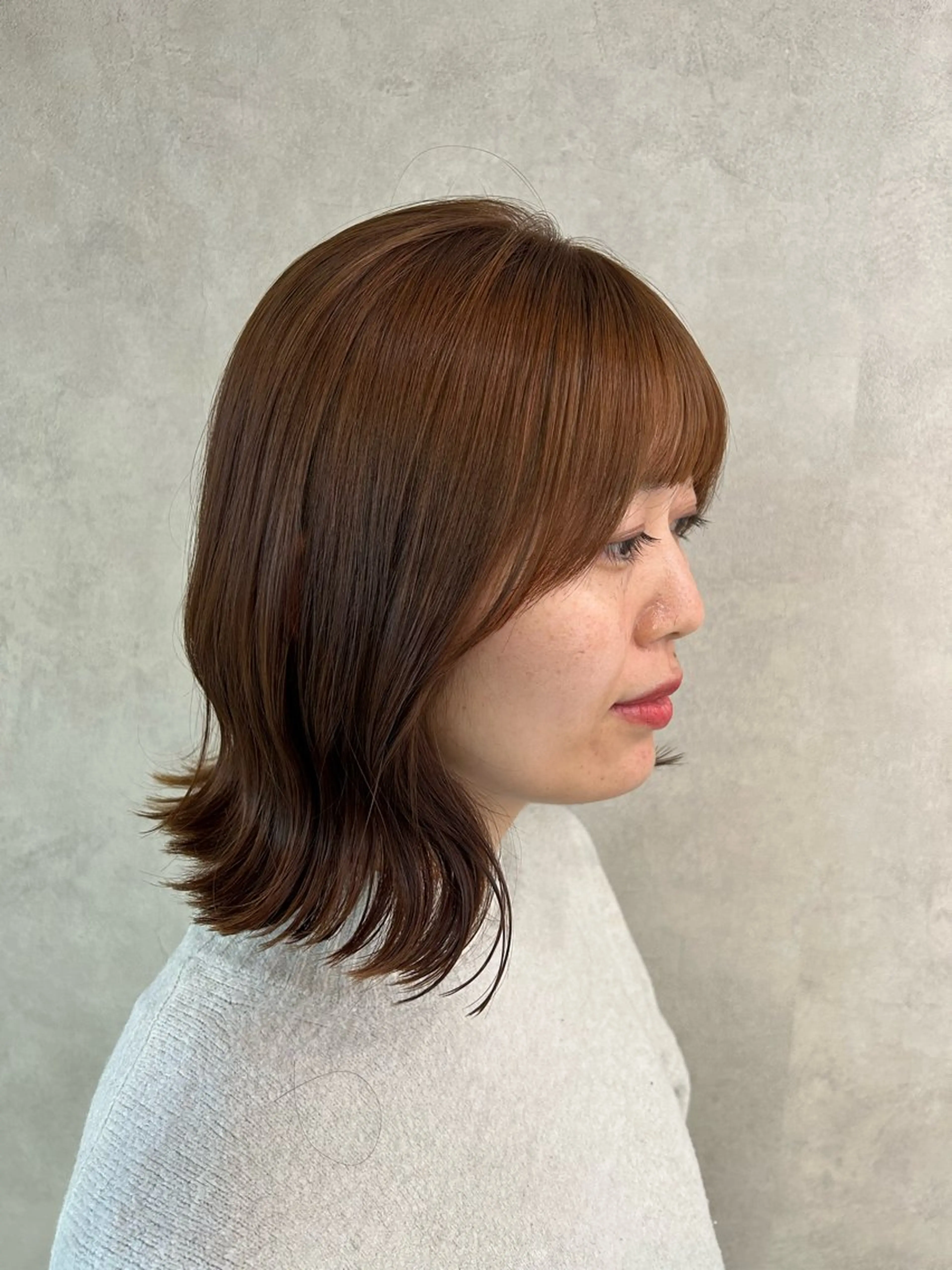 ミディアム カラー ベージュカラー 透明感カラー🫧 /有野ひかりのヘアスタイル