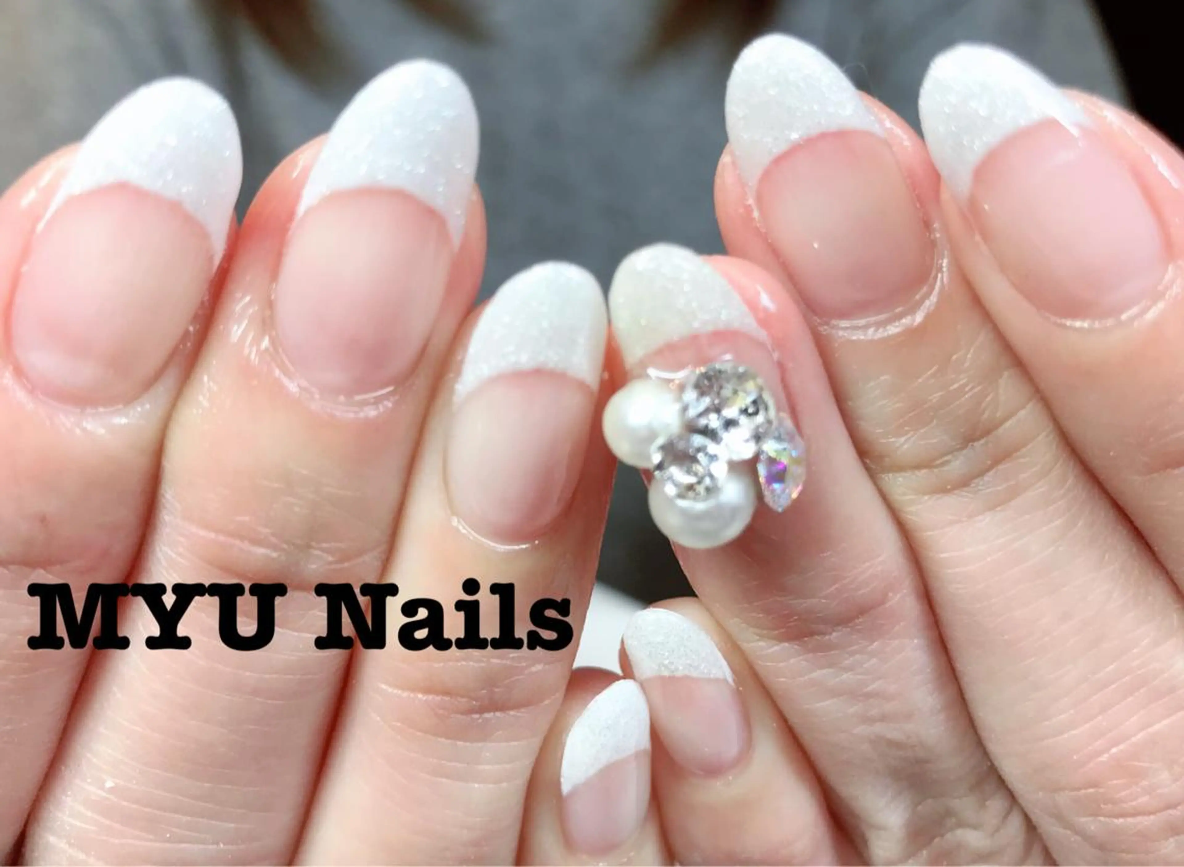 ネイル アートネイル フレンチネイル ニュアンスネイル🌈 MYU Nailsのネイルデザイン