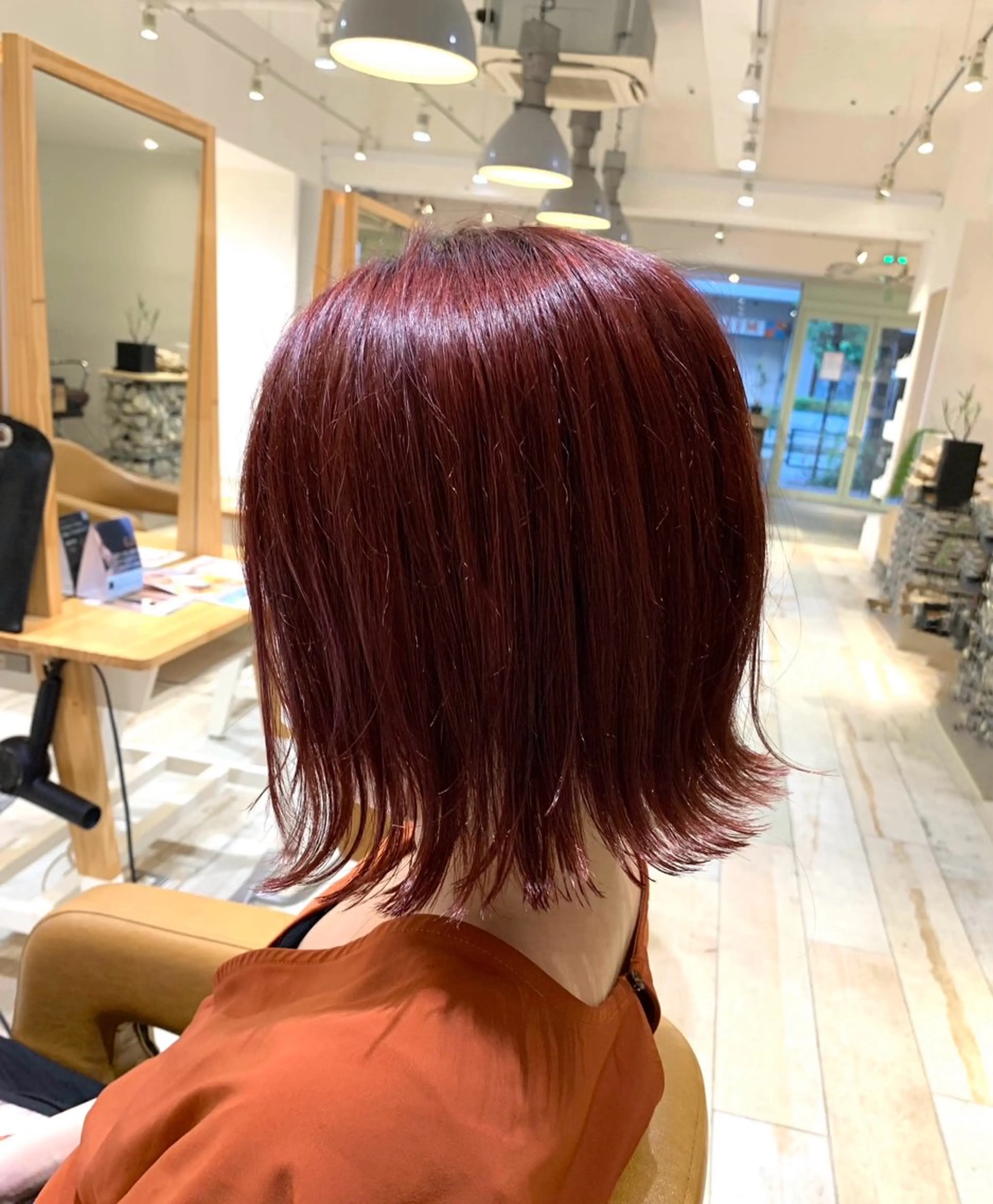 ミディアム カット ヘアカラー トリートメント 【髪質改善/透明感】 上野 聖斗のヘアスタイル