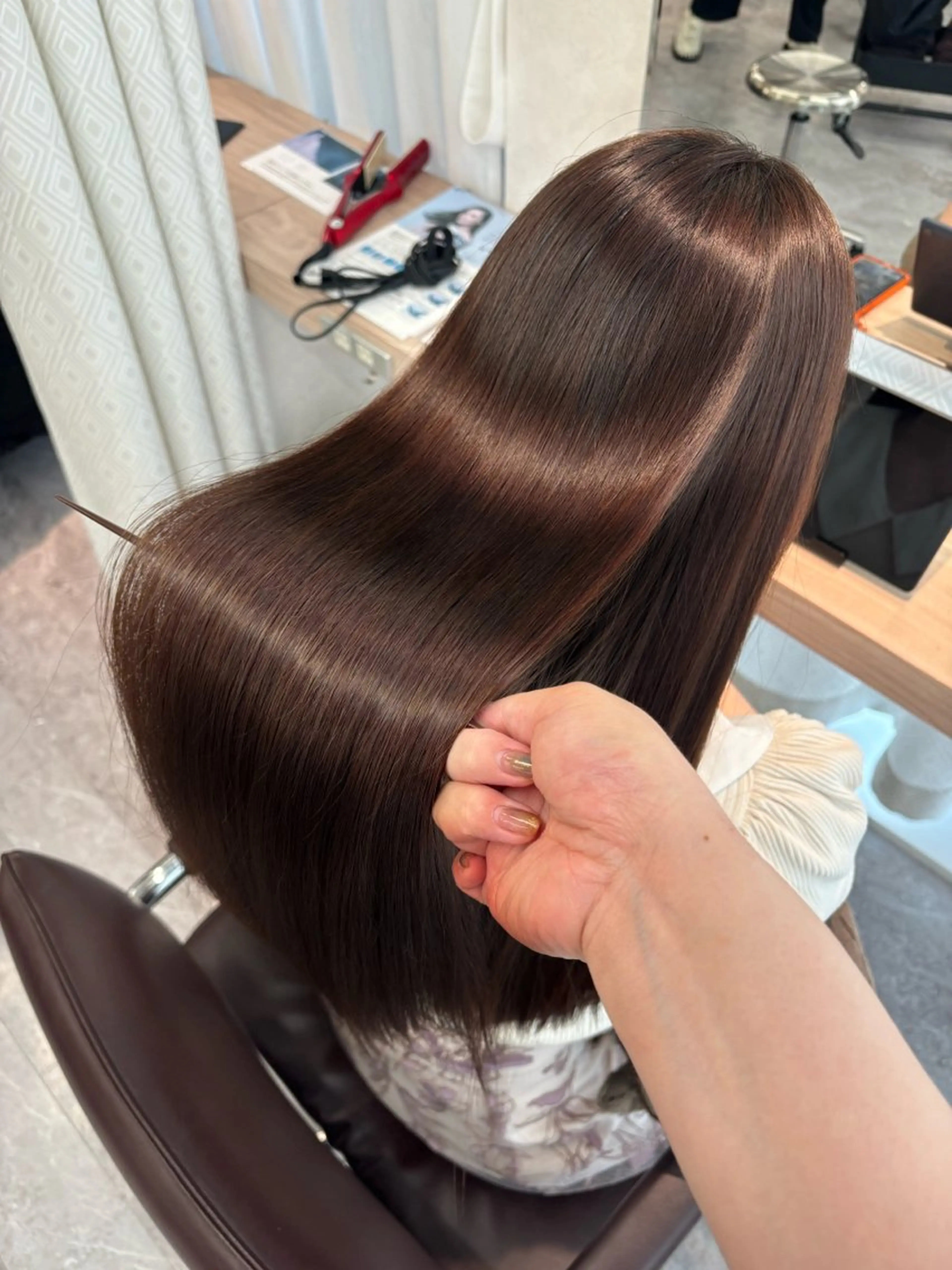 ロング カラー 髪質改善 トリートメント カット ヘアカラー トリートメント 髪質改善🫧ベージュ 椙山 響のヘアスタイル