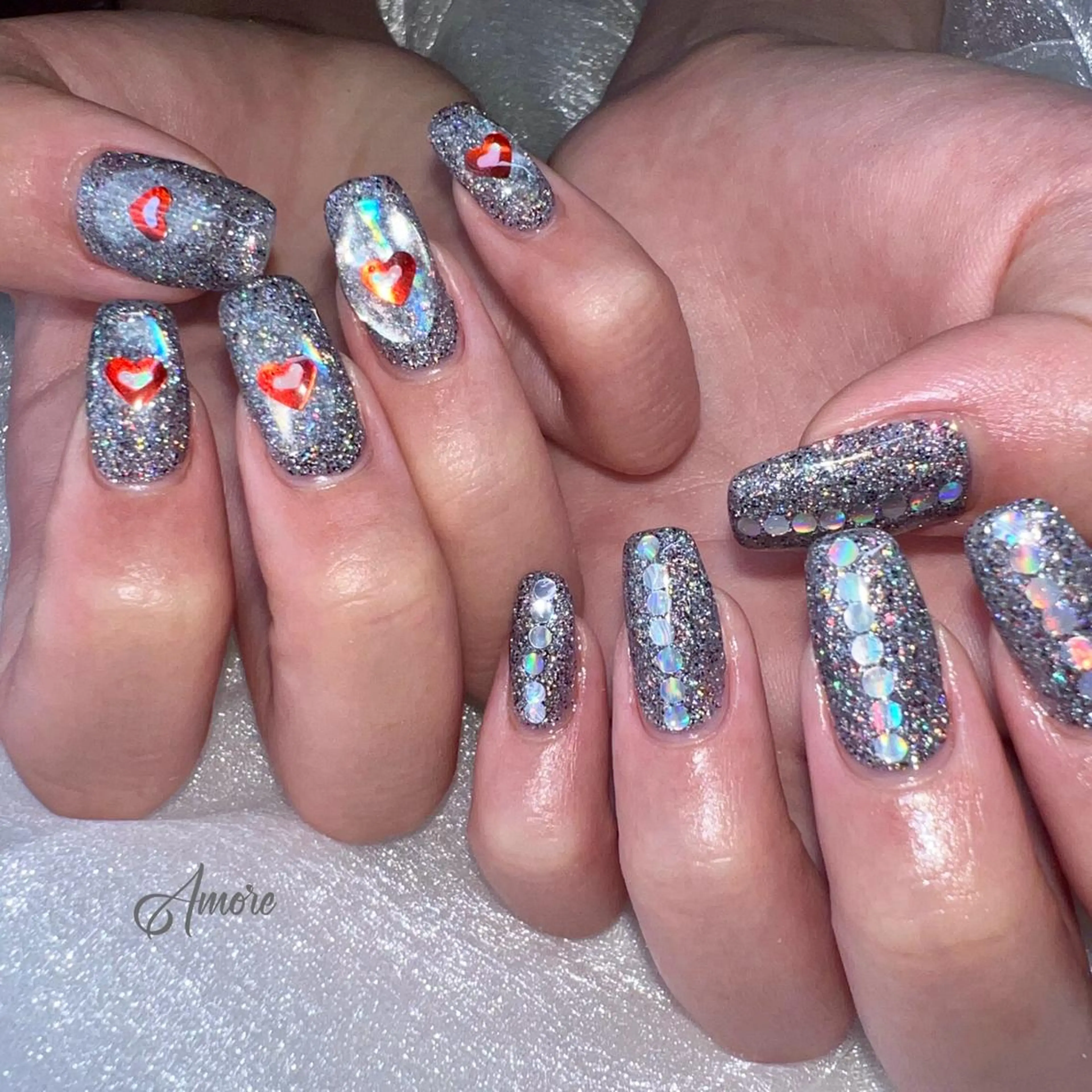 ネイル ジェルネイル 韓国ネイル パラジェル 夏ネイル You kyehwaのネイルデザイン