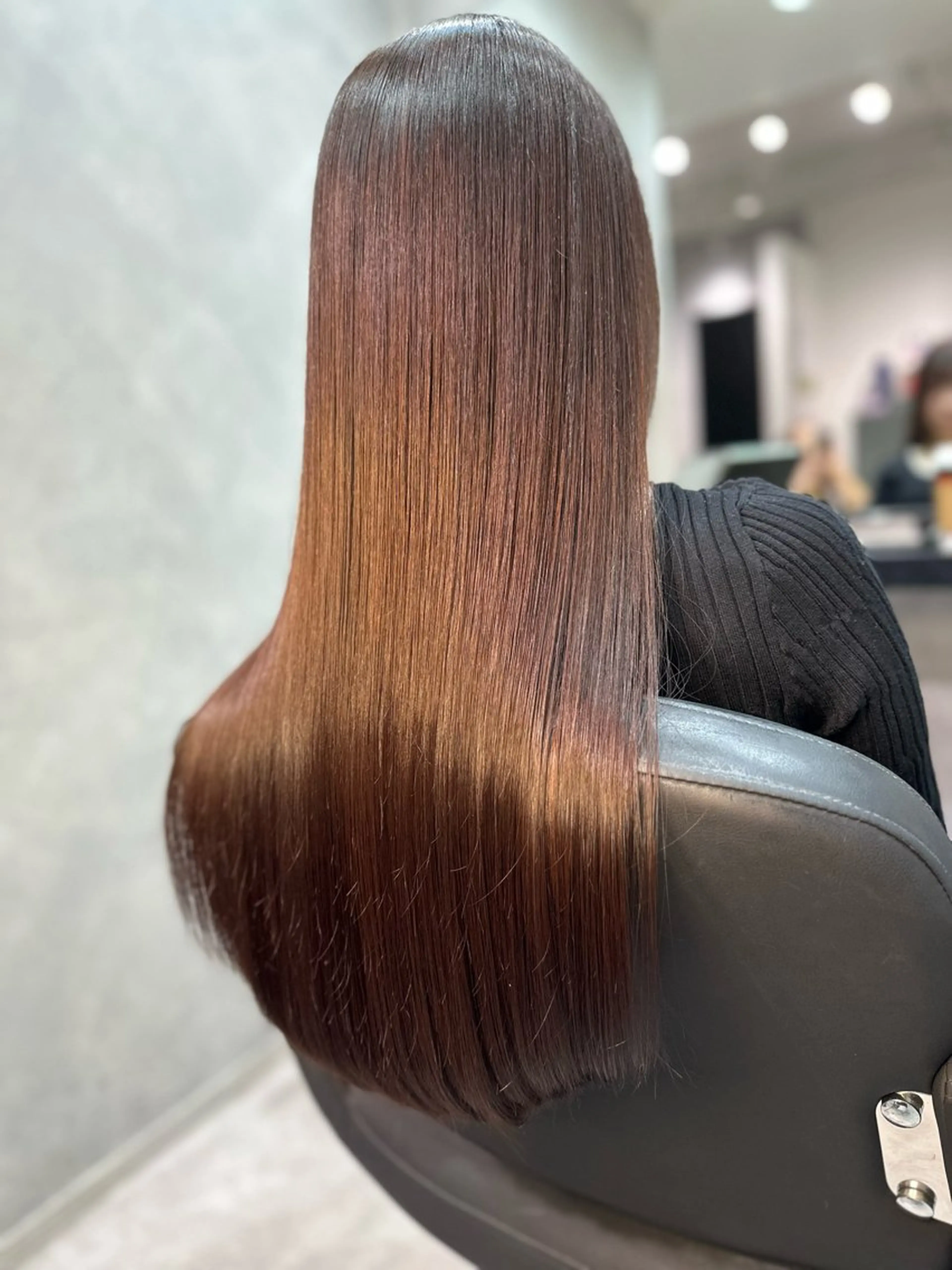 ロング 伸ばしかけ 髪質改善 ロング 縮毛矯正 トリートメント 縮毛矯正 トリートメント LUANA/千種 竹内康のヘアスタイル