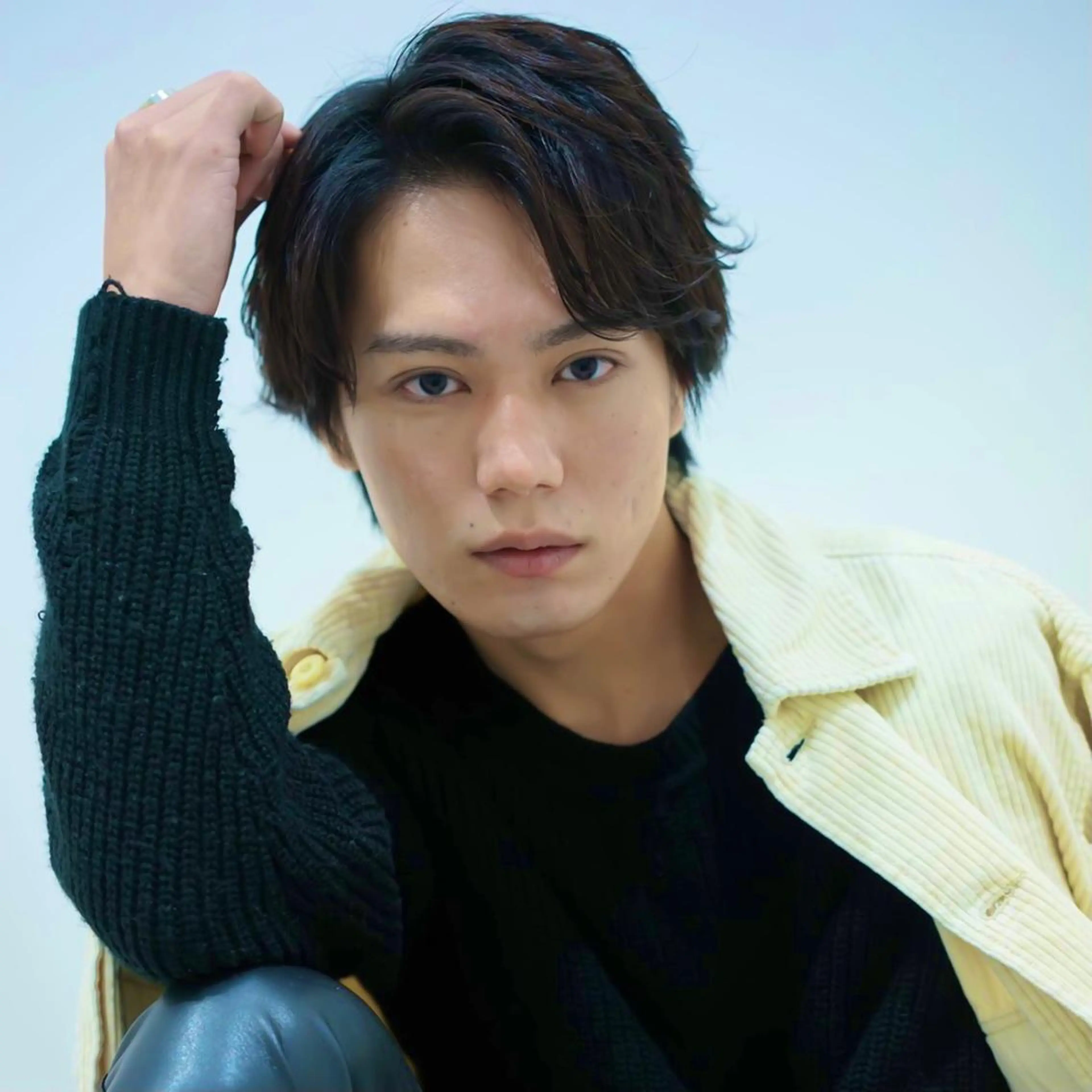 パーマ メンズ スパイラル波巻き パーマ井本汰壱のヘアスタイル