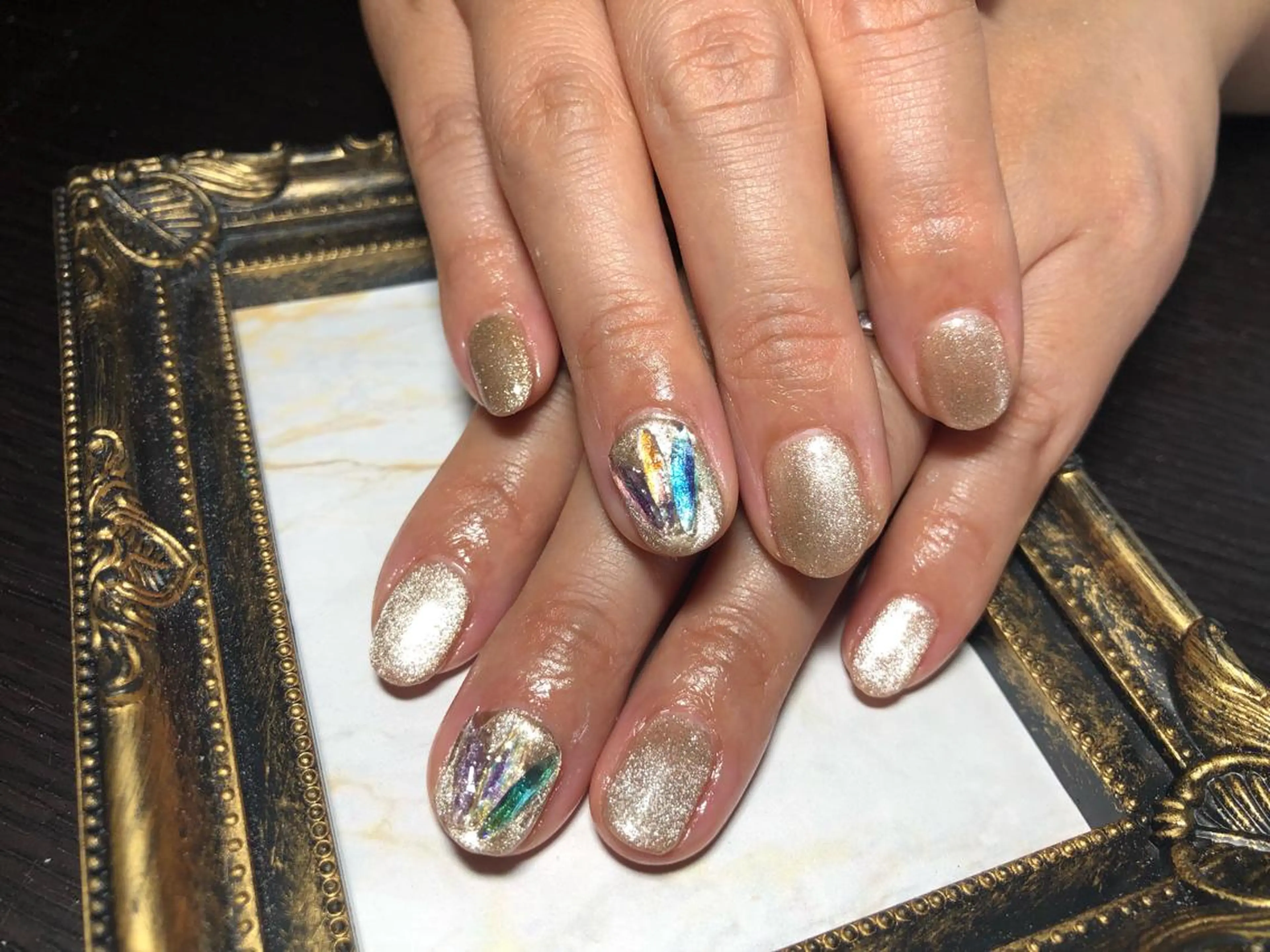 ネイル マグネットネイル ワンカラーネイル Nail salon Caco.のネイルデザイン